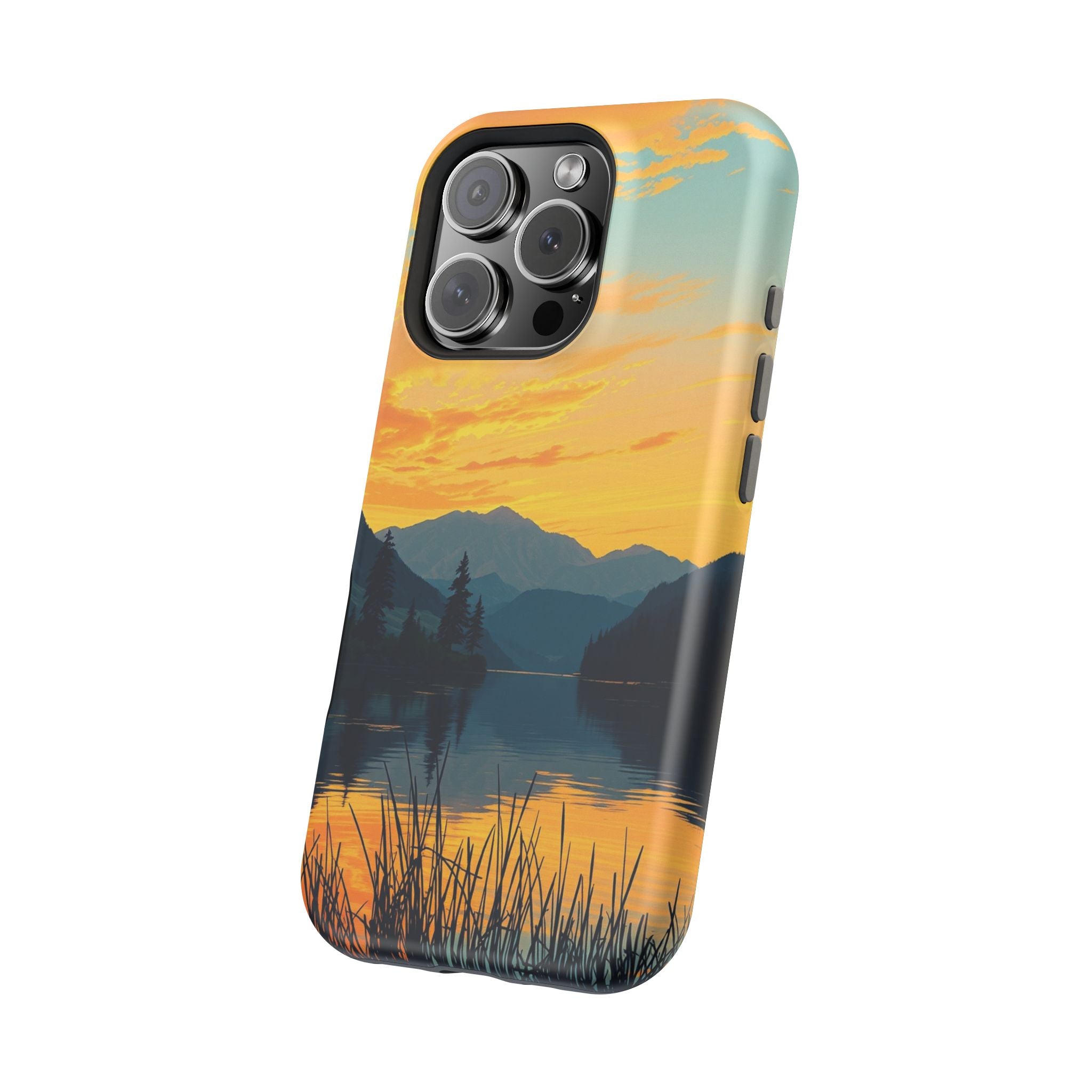 iPhone Lake at Twilight Oil Painting Impressionist iPhone Artistic · iPhone Case