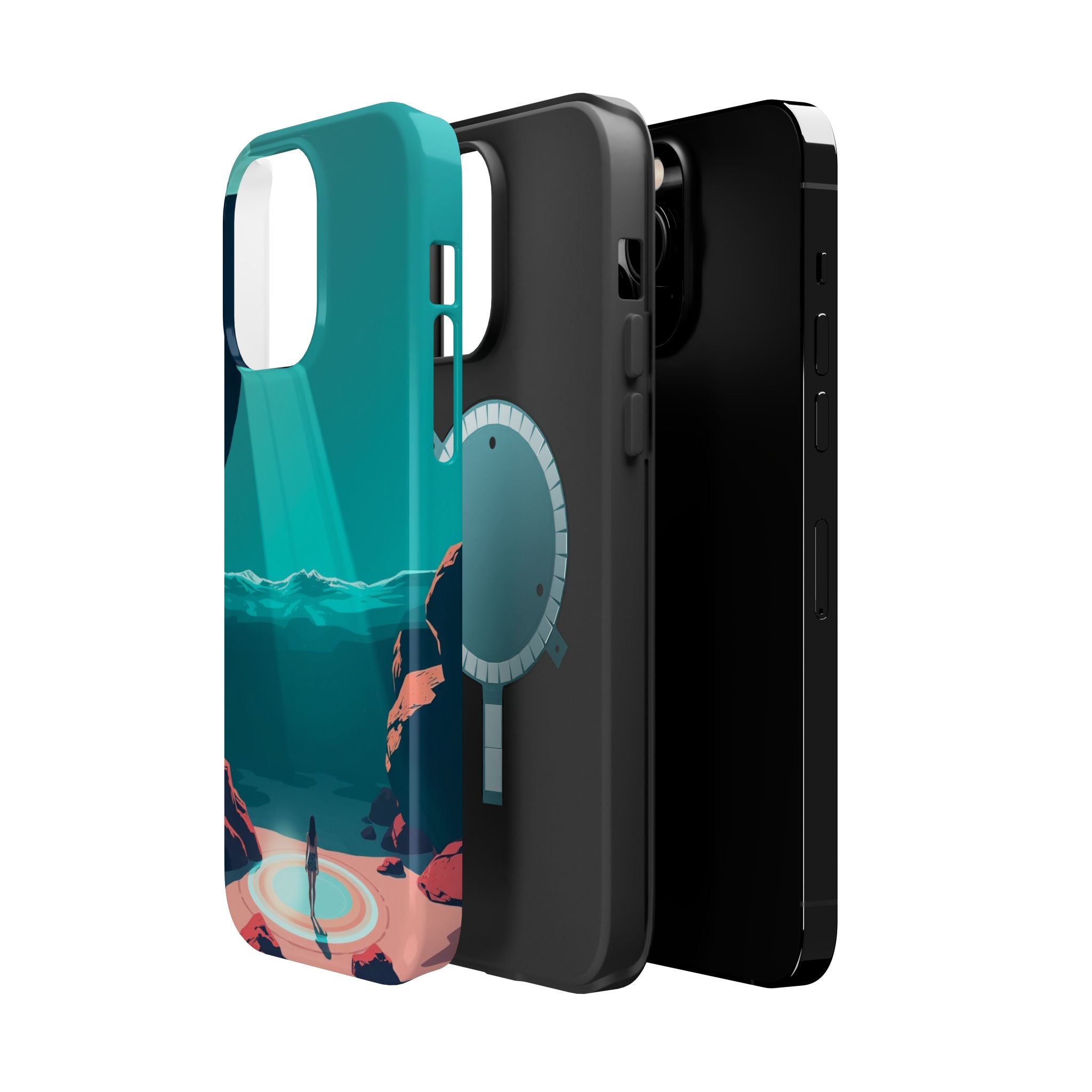 iPhone Earthy Tidal Pool Design 17 Bold Modern Everyday Snap Case · iPhone Case