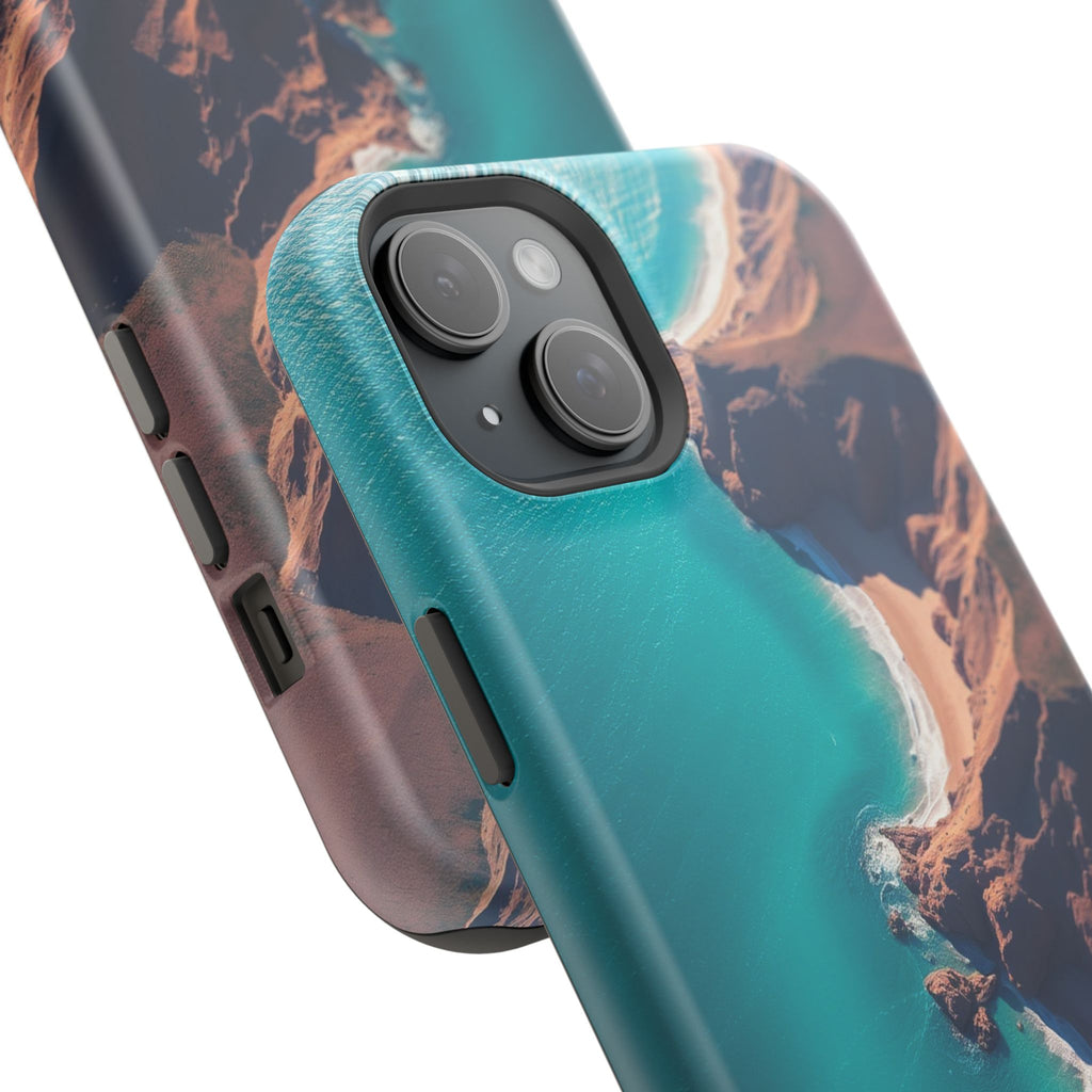 iPhone Shoreline Aerial Abstract Geometric Slim iPhone Everyday · iPhone Case