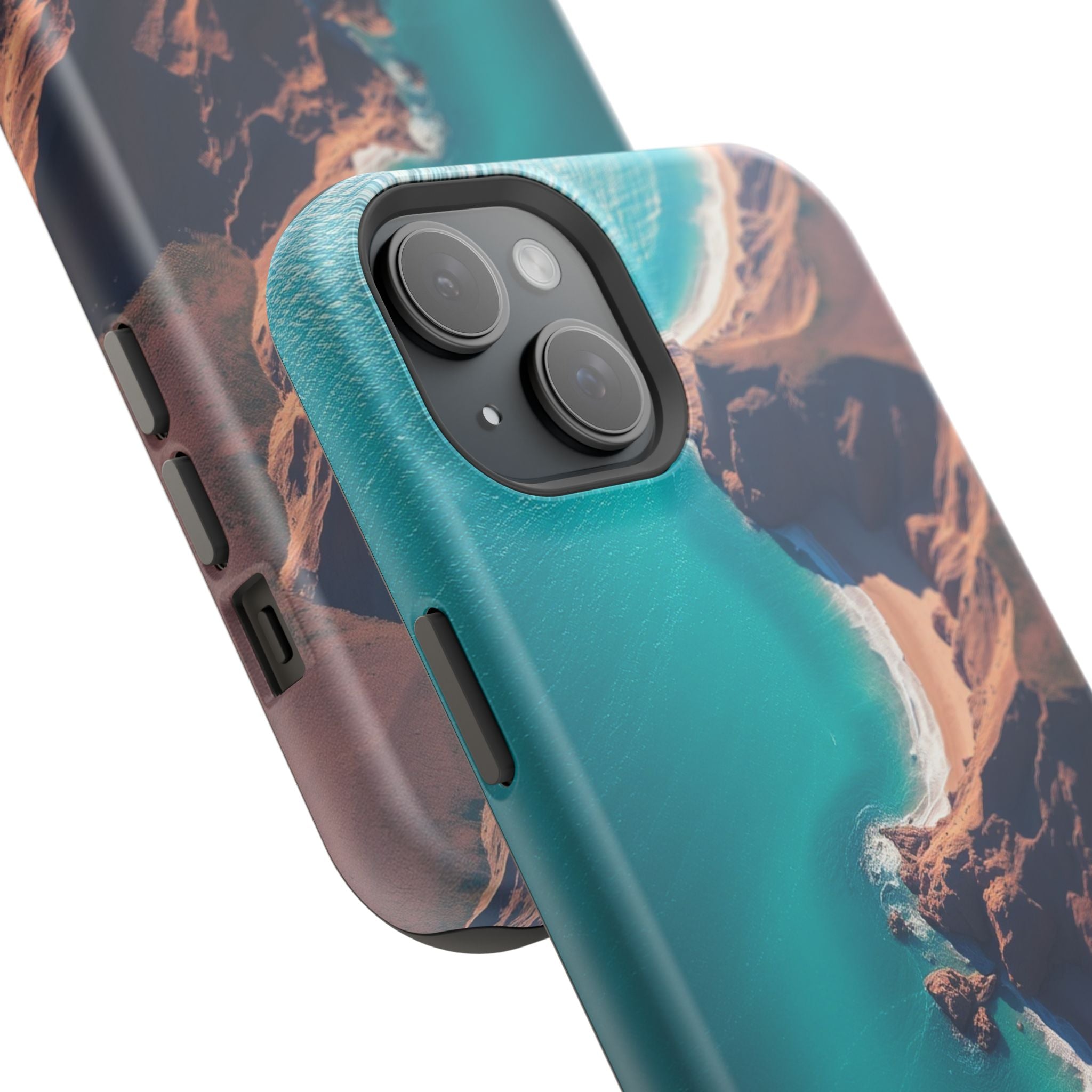 iPhone Shoreline Aerial Abstract Geometric Slim iPhone Everyday · iPhone Case
