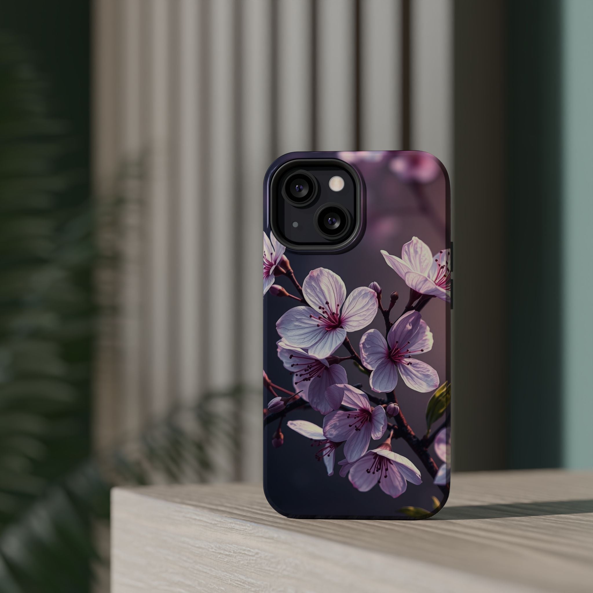 iPhone Cherry Blossom Enchanted Art Artistic Everyday Cas Slim Snap Case · iPhon