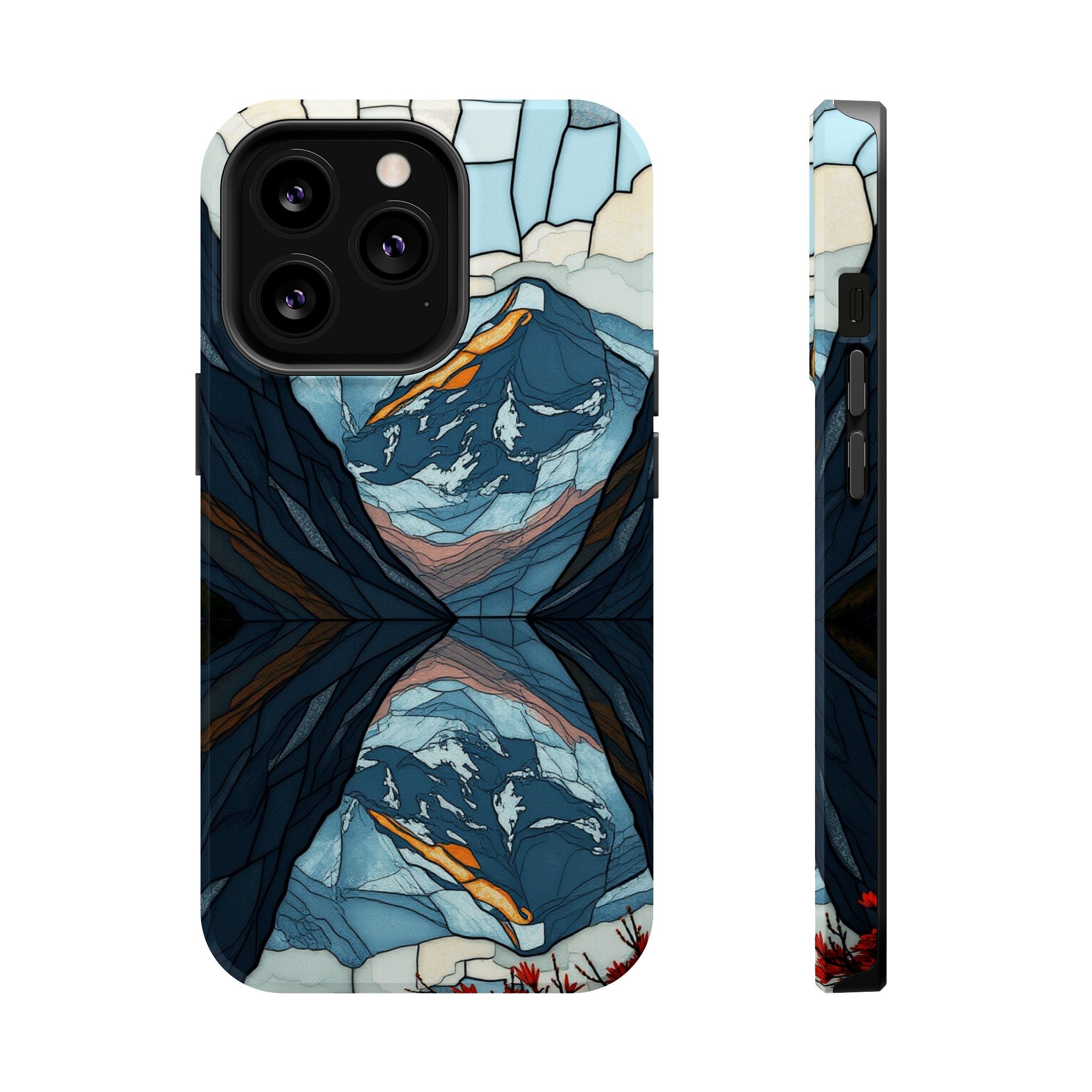 iPhone Serene Fjord Reflection Design Slim Everyday Designer Case · iPhone Case