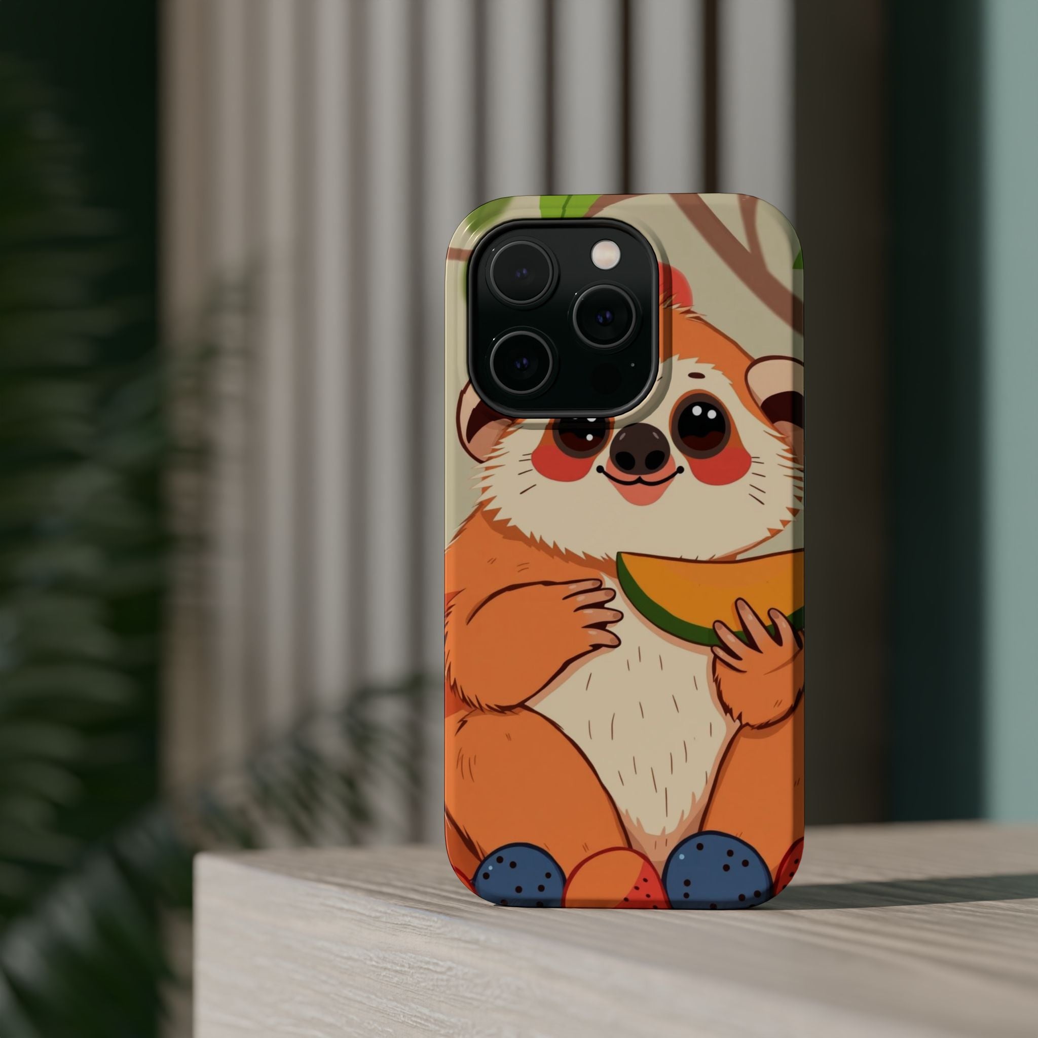iPhone Slow Loris with Fruit Kids Fun iPhone Phone Case Gift Slim · iPhone Case