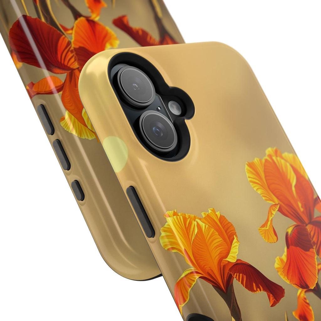 iPhone Iris Garden Gold Foil Luxury Slim Everyday Designer Case · iPhone Case
