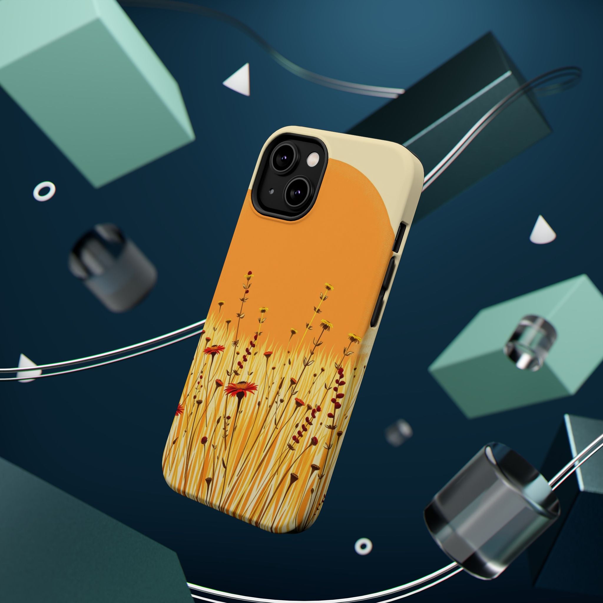iPhone Wildflower Field Electric Art Slim Everyday Designer Case · iPhone Case