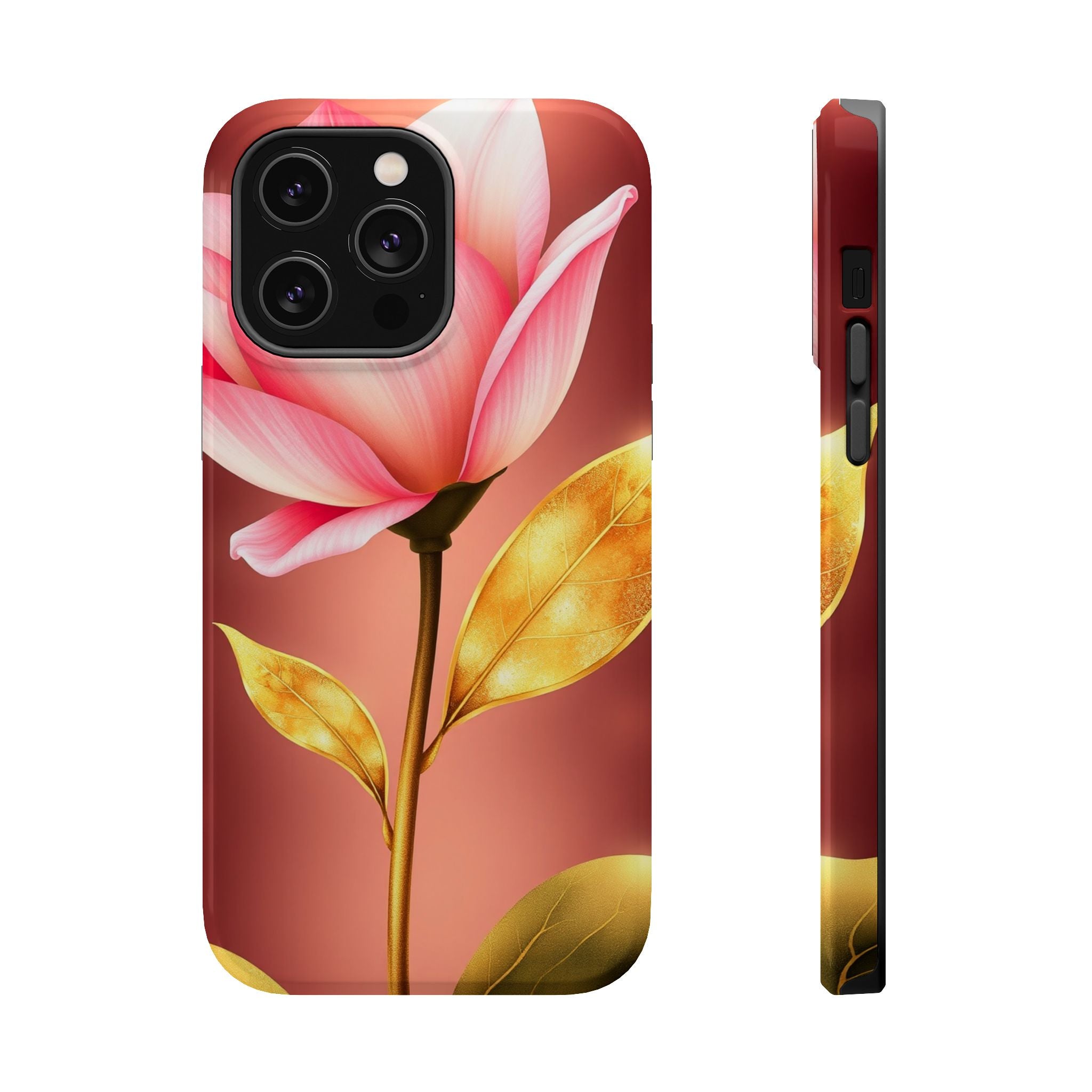 iPhone Dreamy Bloom and Leaf Design 14 Slim Everyday Designer Case · iPhone Case