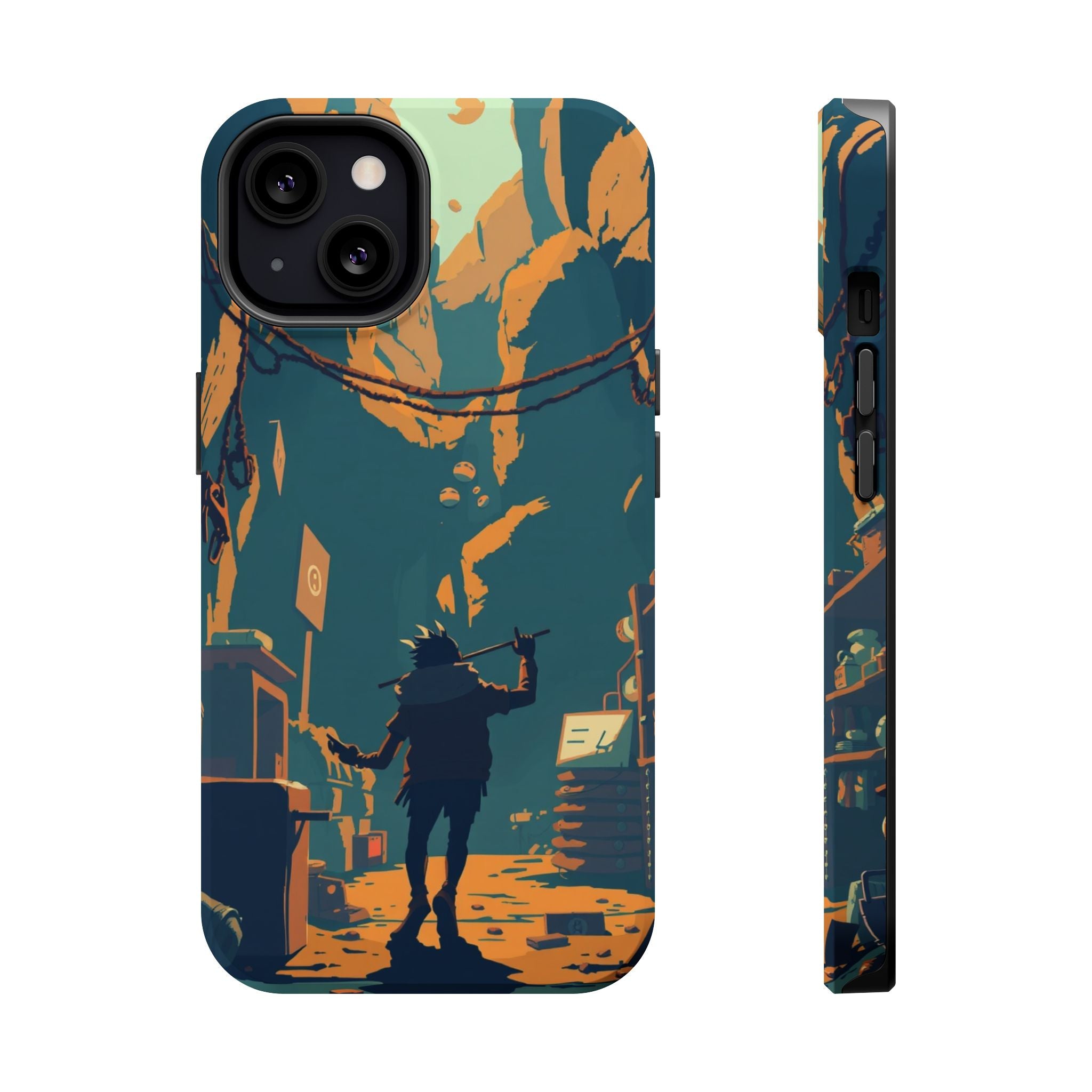 iPhone Mustard And Rust Unhinged in a Cute Way Soft Finish Everyday Case · iPhon