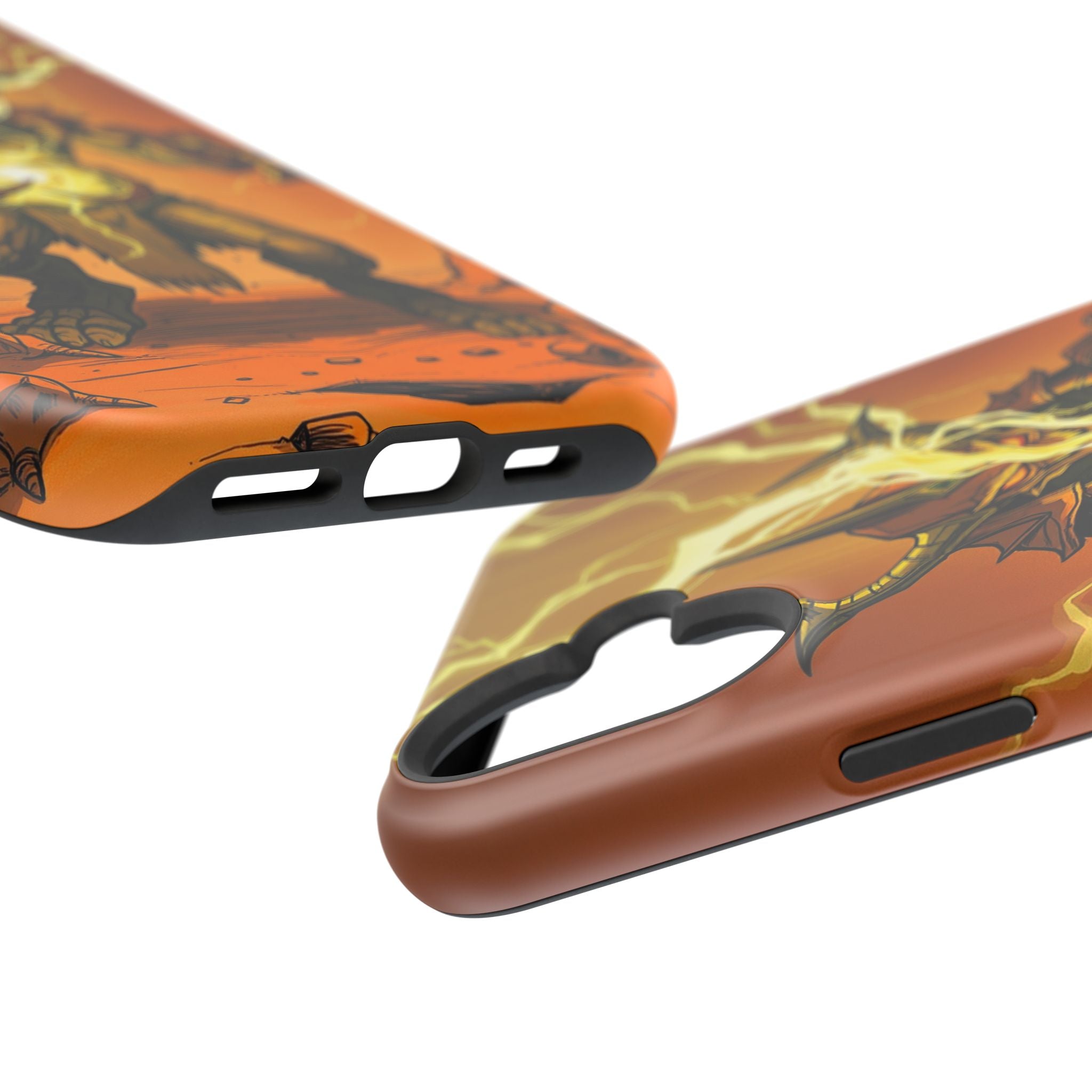 iPhone Burnt Orange And Sand Chaos Goblin Energy Clean Minimal Snap Case · iPhon