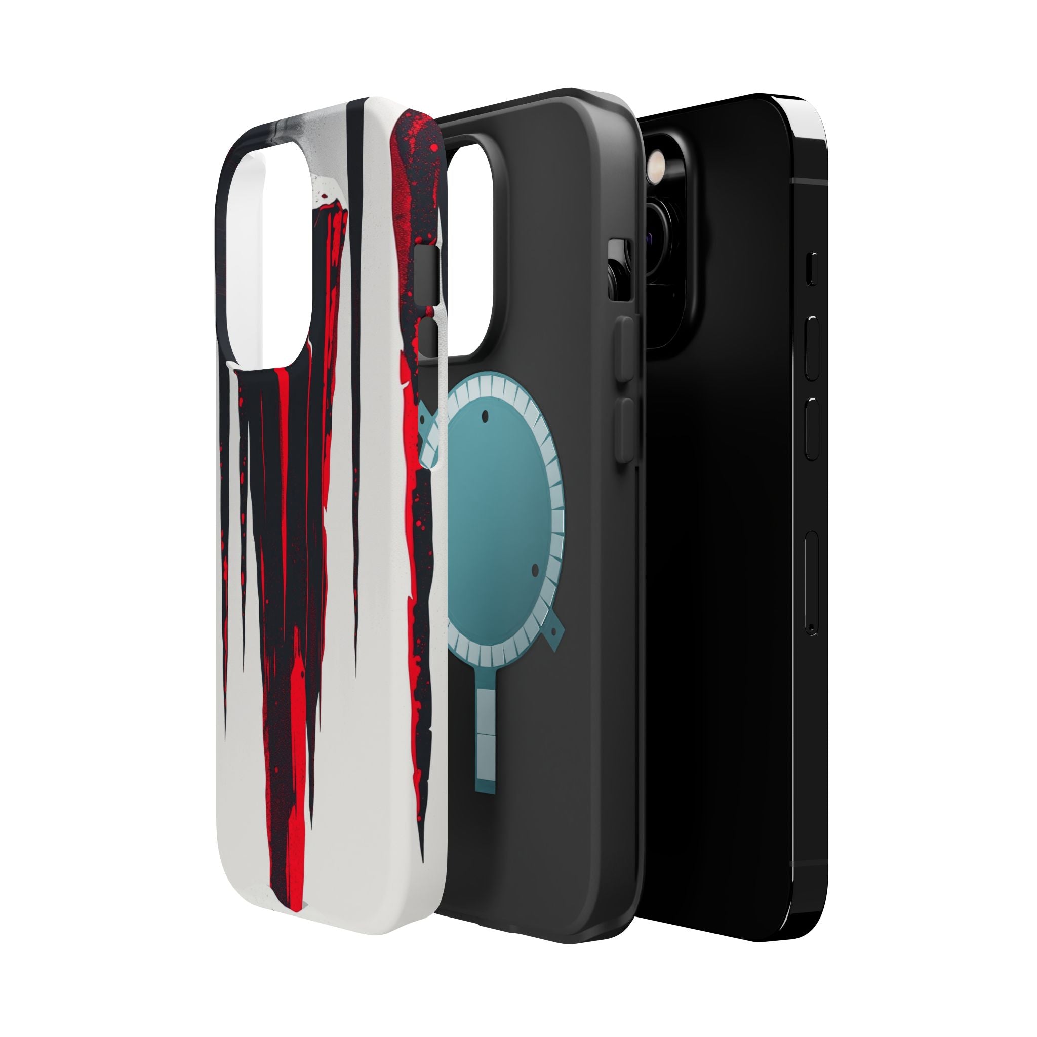 iPhone Black And Crimson Icicle Formation Slim iPhone 15 Everyday · iPhone Case