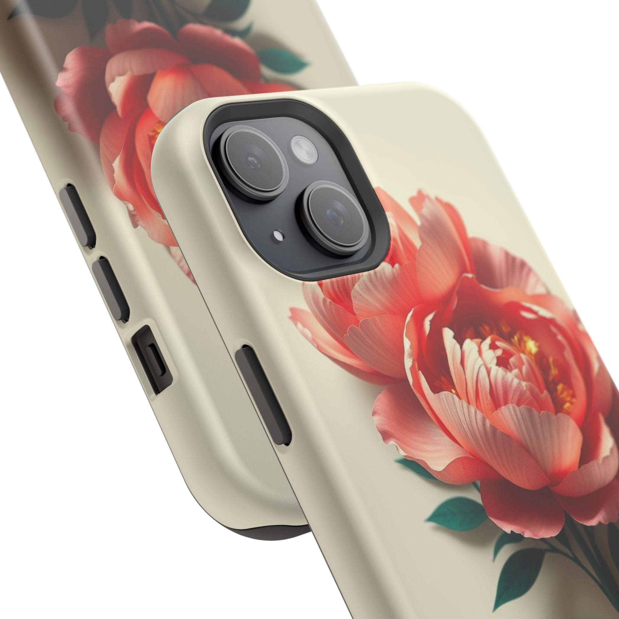 iPhone Emerald Green And Gold Peony Bouquet Slim iPhone Everyday · iPhone Case