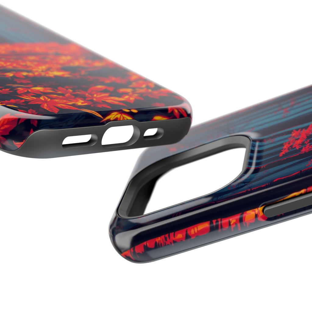 iPhone Black And Crimson Autumn Forest Floor Slim iPhone Everyday · iPhone Case