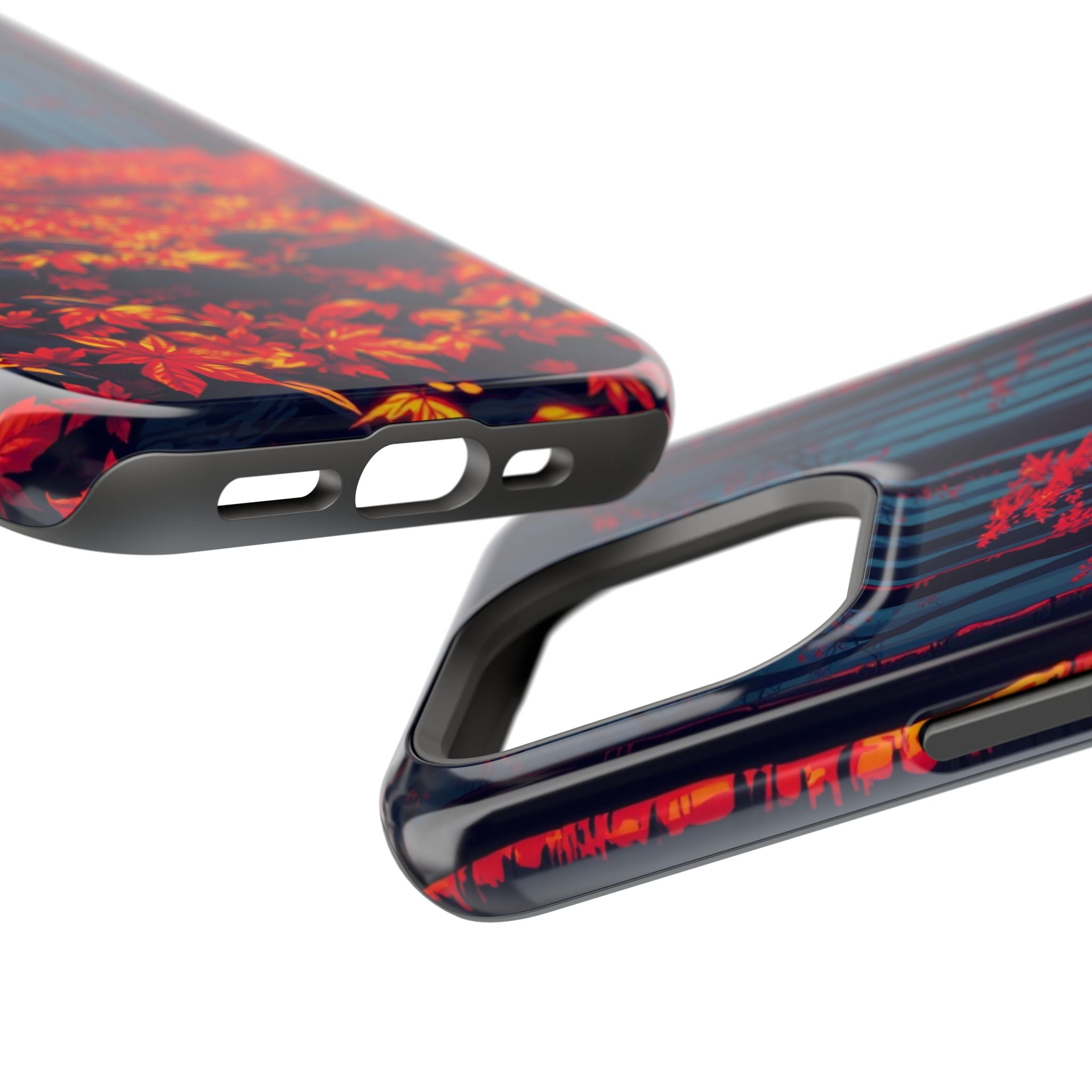 iPhone Black And Crimson Autumn Forest Floor Slim iPhone Everyday · iPhone Case