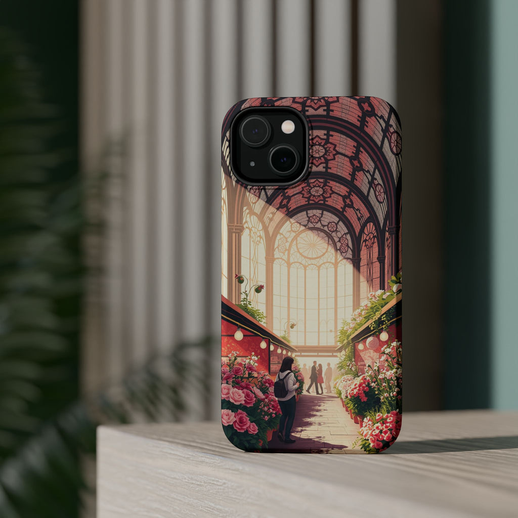 iPhone Flower Market Stained Glass Bold Modern Everyday Snap Case · iPhone Case