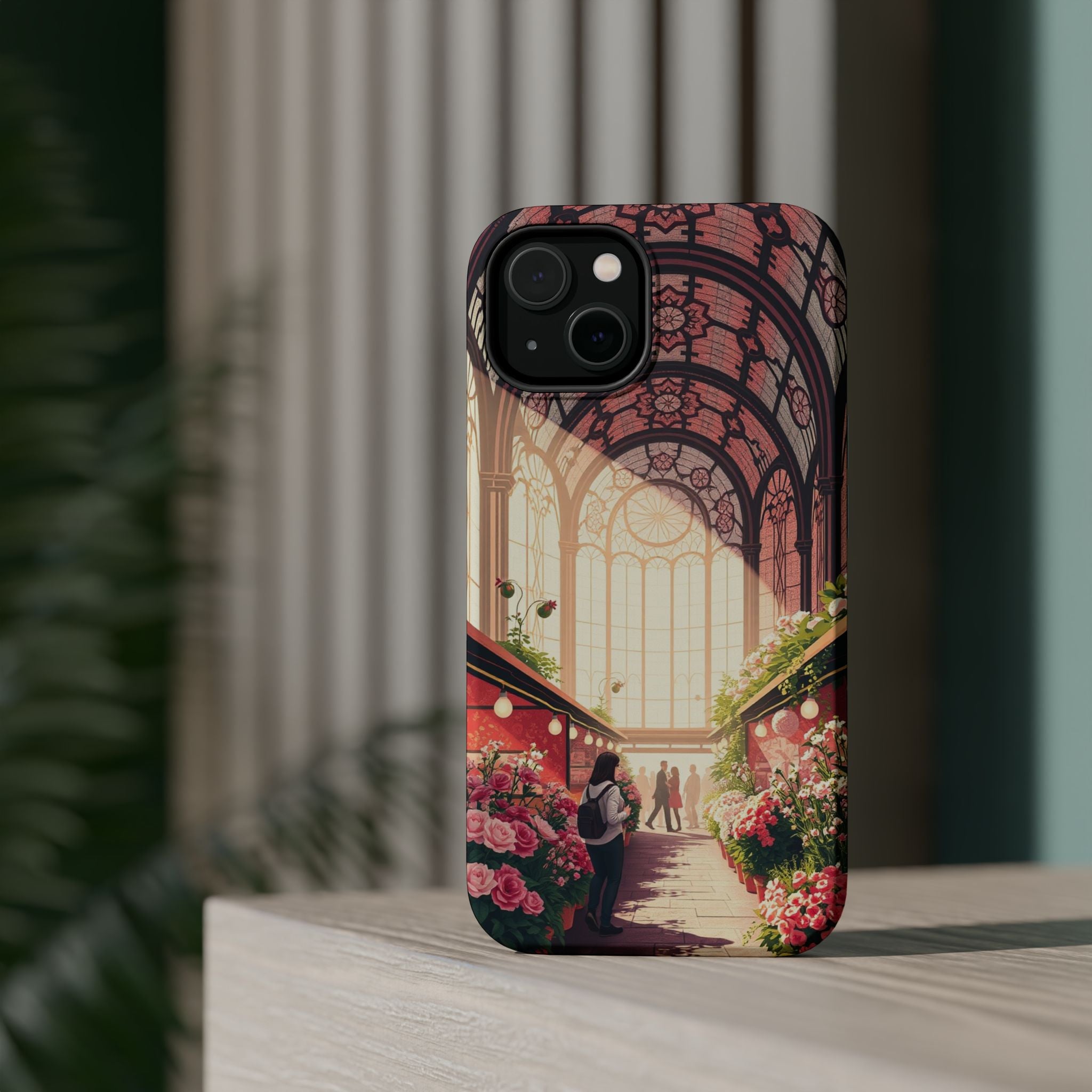 iPhone Flower Market Stained Glass Bold Modern Everyday Snap Case · iPhone Case