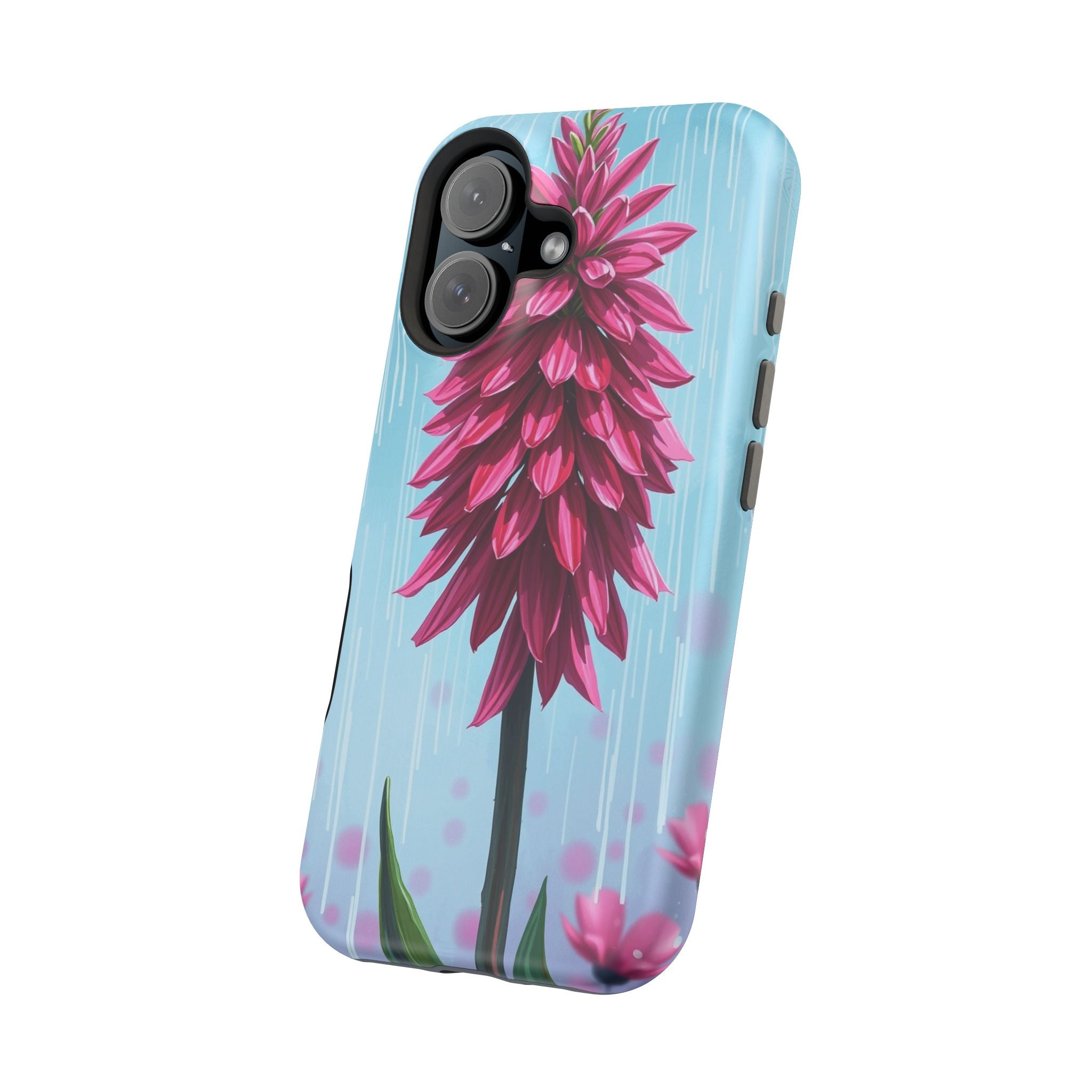iPhone Cyan And Magenta Spring Shower Bloom Slim iPhone Everyday · iPhone Case