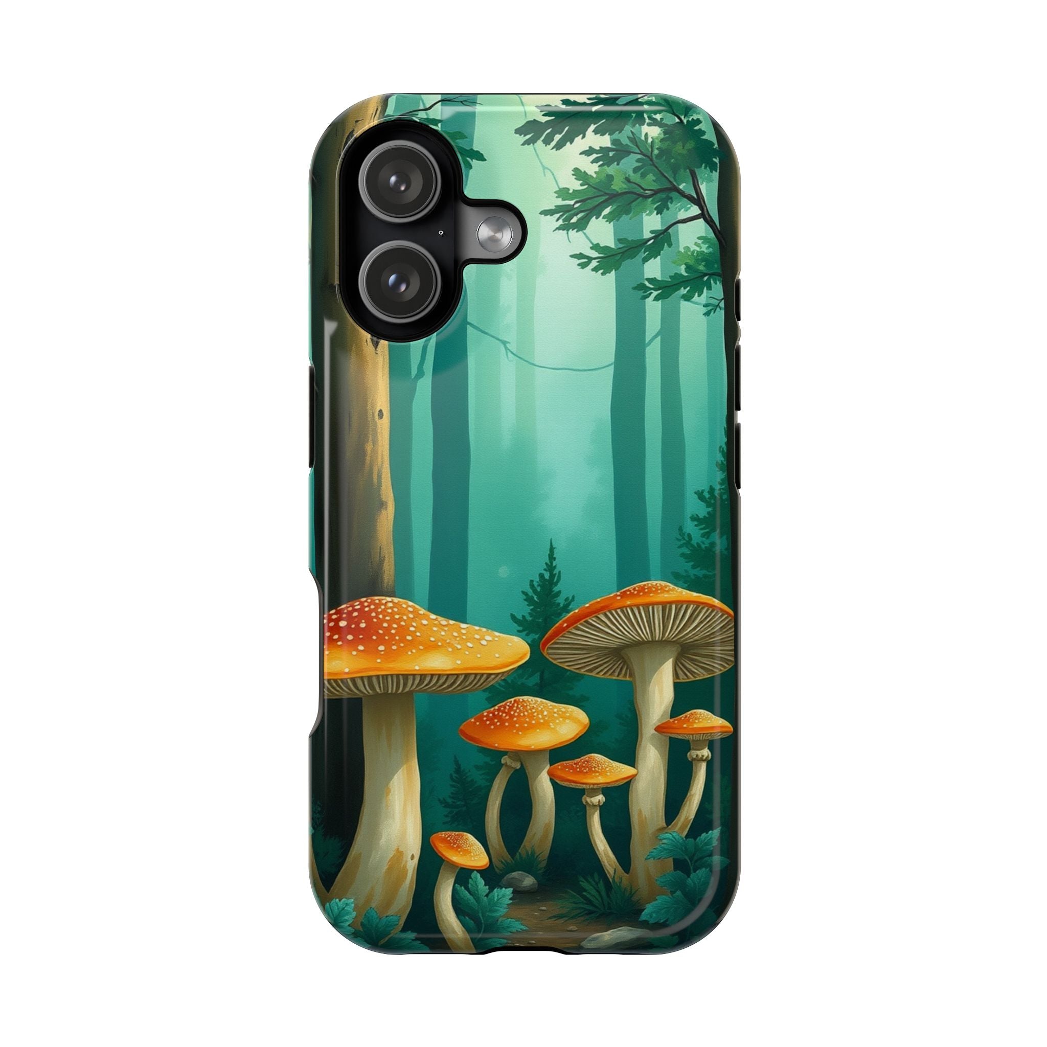 iPhone Mushroom Forest Oil Painting Impressionist iPhone Clean Minimal · iPhone