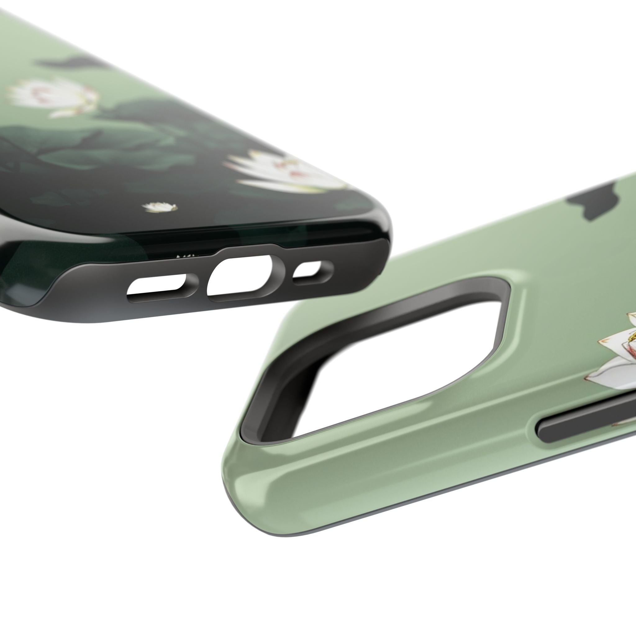 iPhone Sage And Ivory Lotus Pond Bold Modern Everyday Snap Case · iPhone Case
