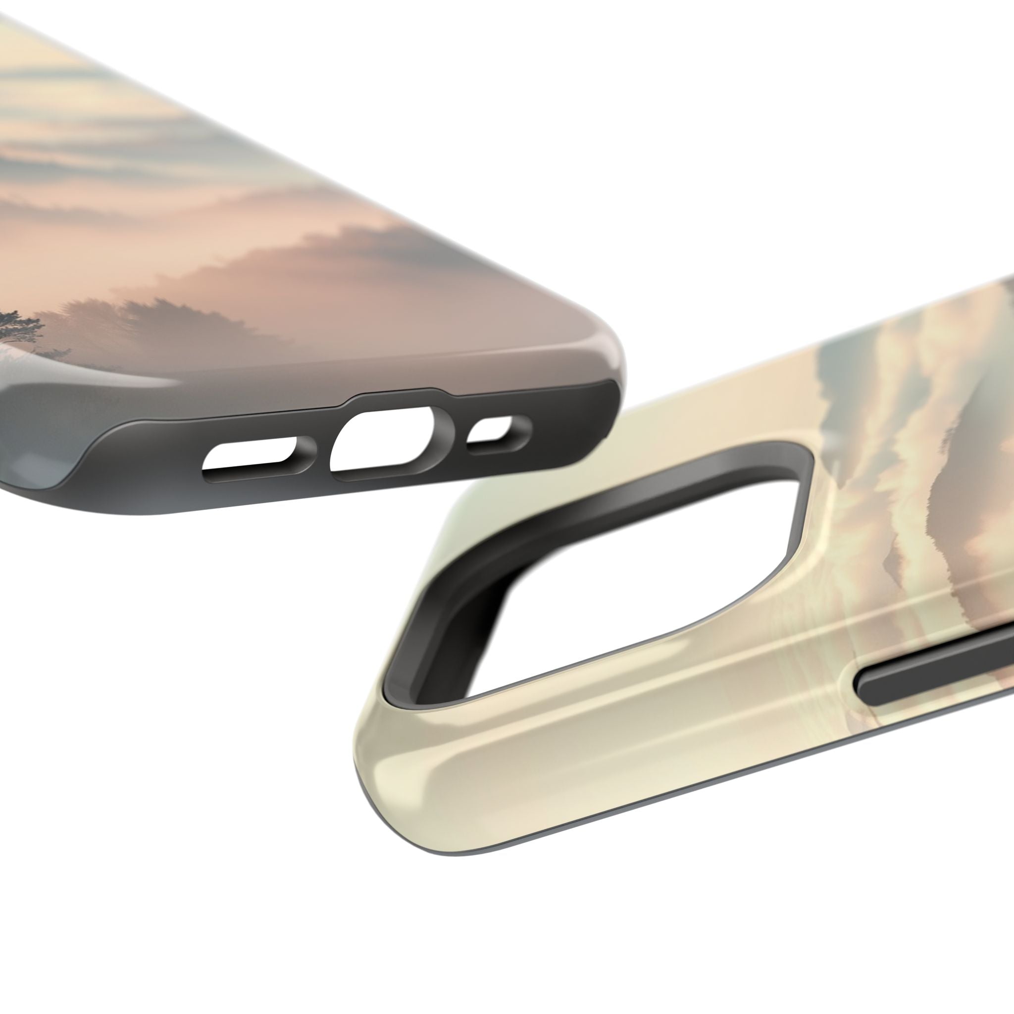 iPhone Mint And Blush Fog Rolling Over Hills Slim iPhone Everyday · iPhone Case