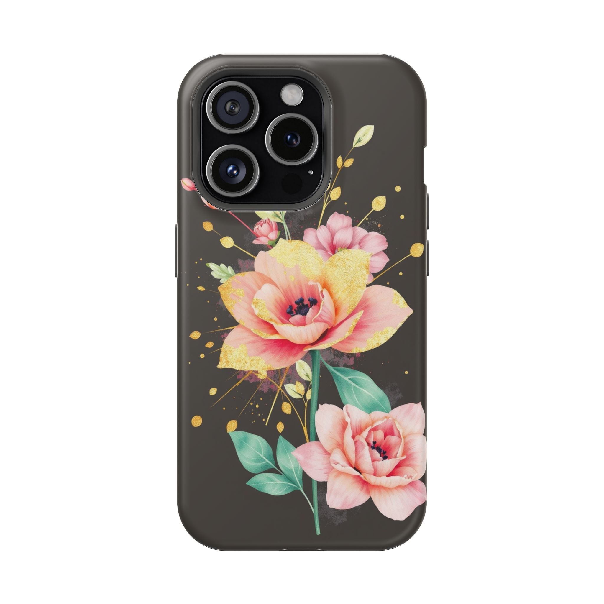 iPhone Earthy Floral Watercolor Splash Design Clean iPhone 14 Minimal · iPhone C