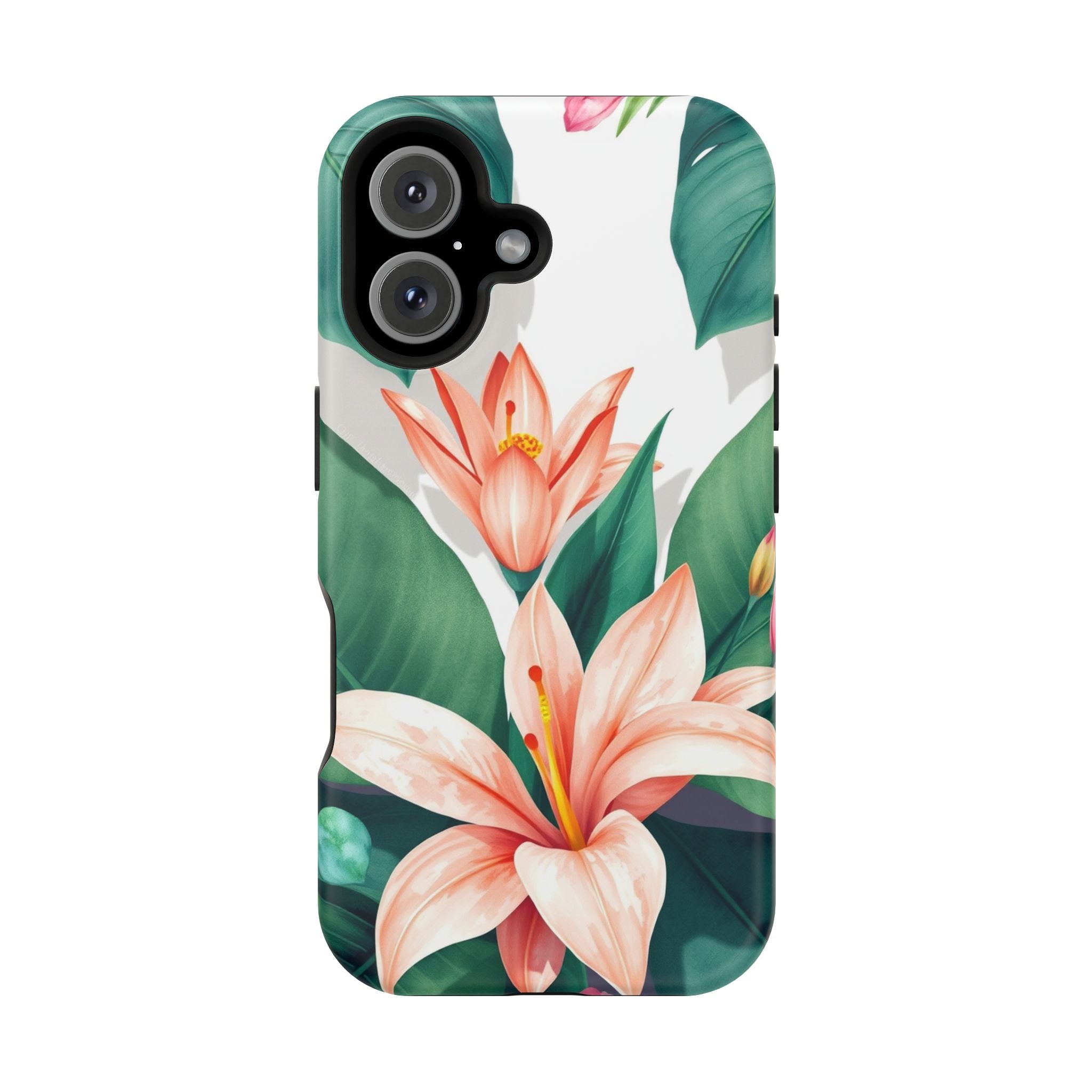 iPhone Tropical Bloom Sage And Ivory Slim Snap Case Gal · iPhone Case