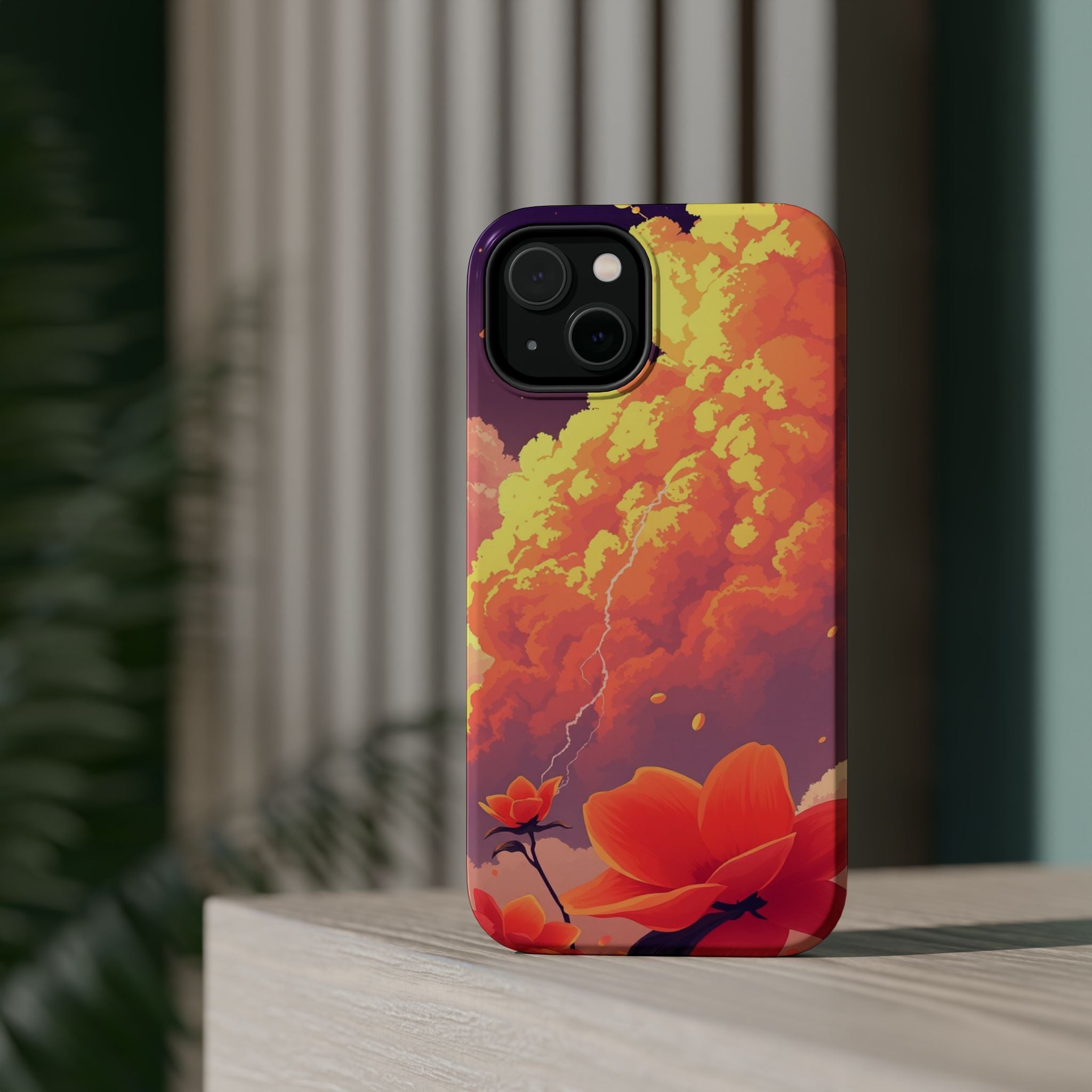 iPhone Sunset Amber And Peach Petal Storm Slim iPhone Everyday Designer · iPhone