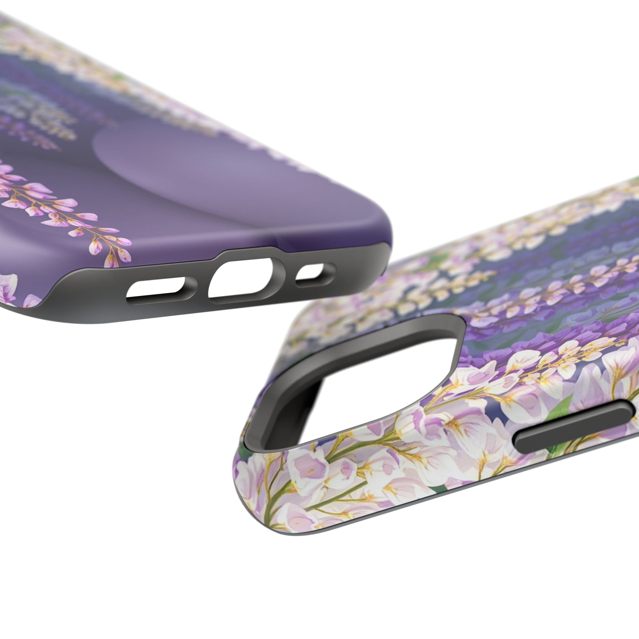 iPhone Mint And Blush Wisteria Cascade Slim Everyday Designer Case · iPhone Case