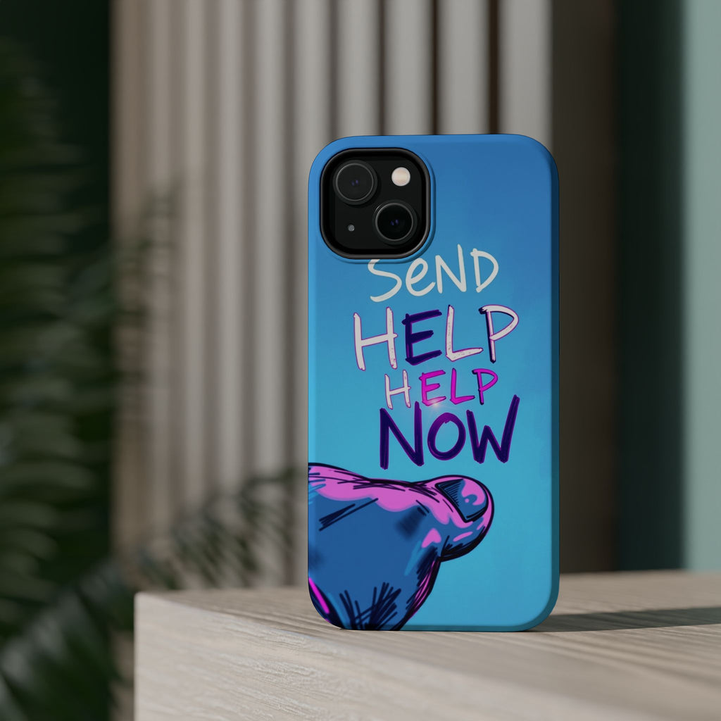 iPhone Radiant Send Help Now Design Slim Everyday Designer Case · iPhone Case