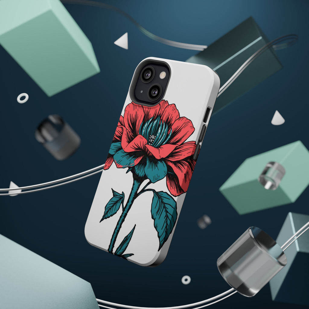 iPhone Garden Party Bloom Dark Gothic Ink Slim Snap Case · iPhone Case