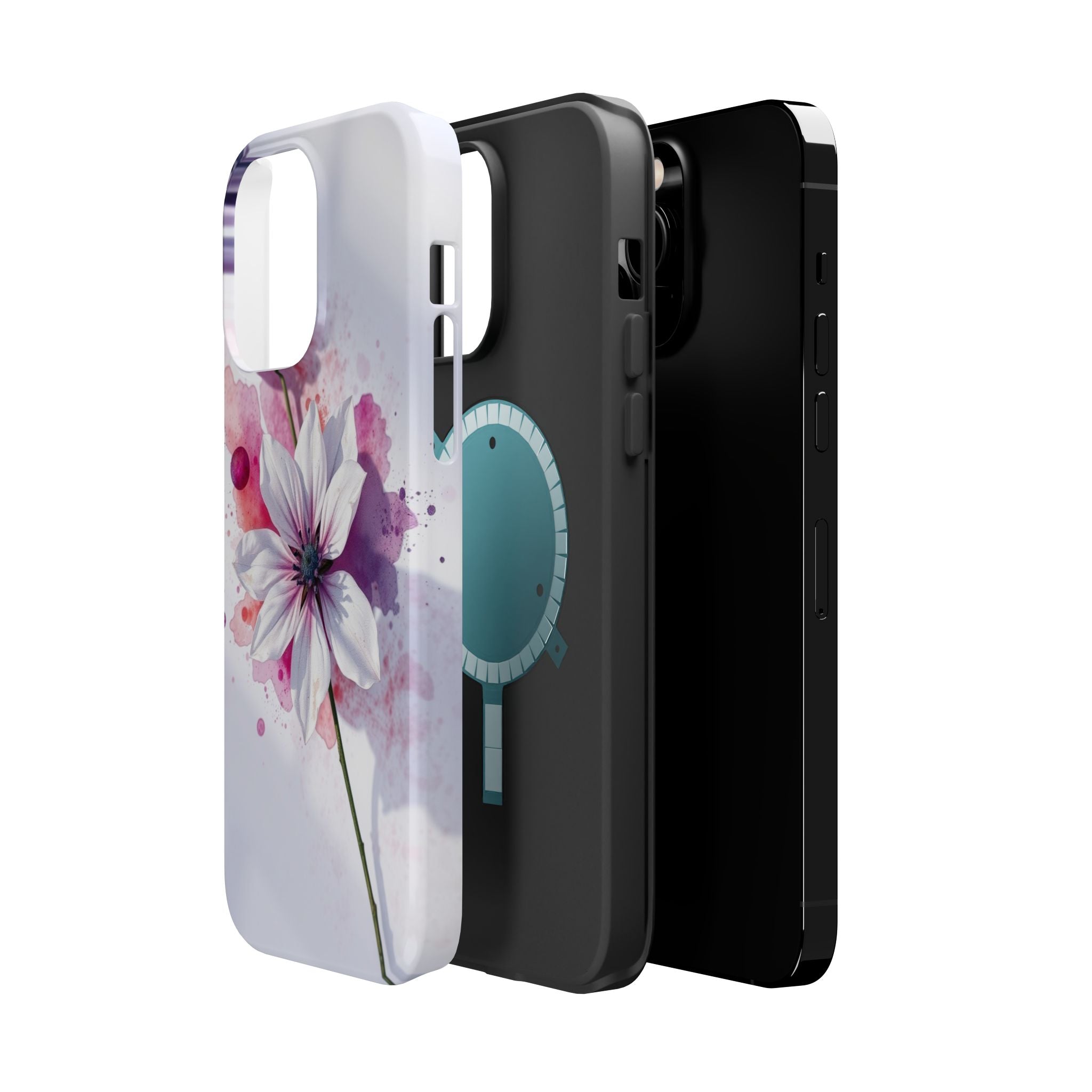iPhone Floral Watercolor Splash Bold Art Slim Everyday iPhone 15 · iPhone Case