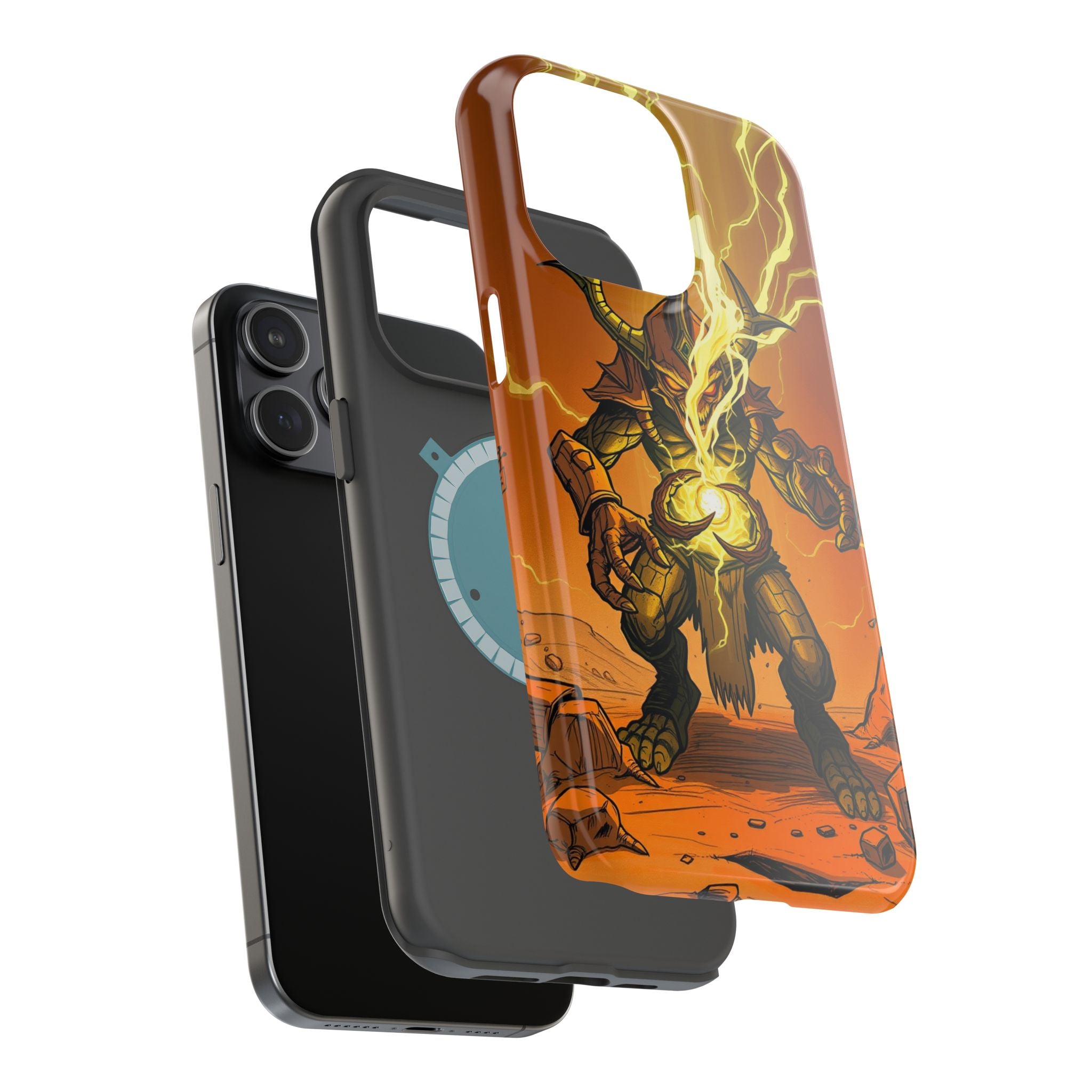 iPhone Burnt Orange And Sand Chaos Goblin Energy Clean Minimal Snap Case · iPhon