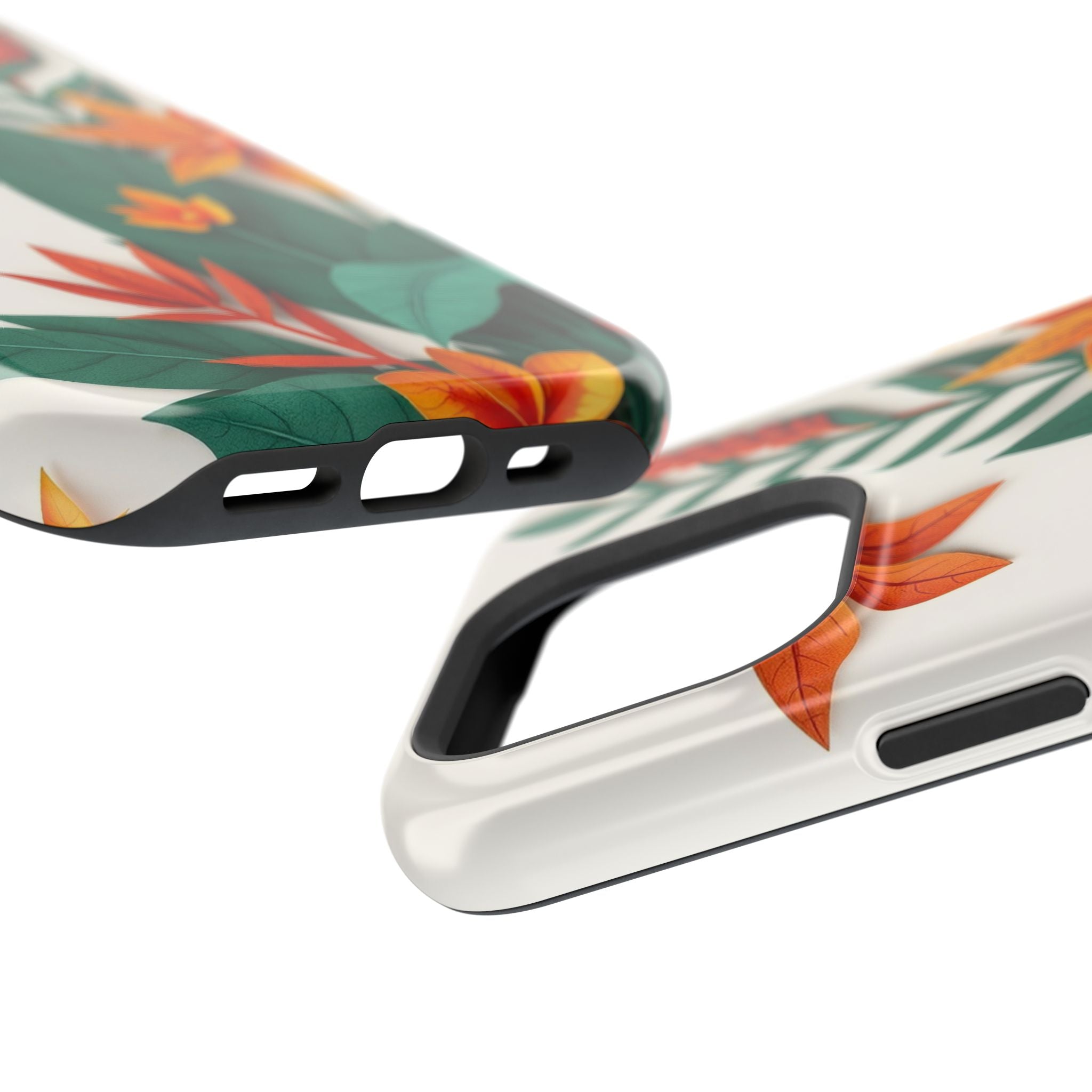 iPhone Jungle Floral Paper Cut Art Bold Modern Everyday Snap Case · iPhone Case