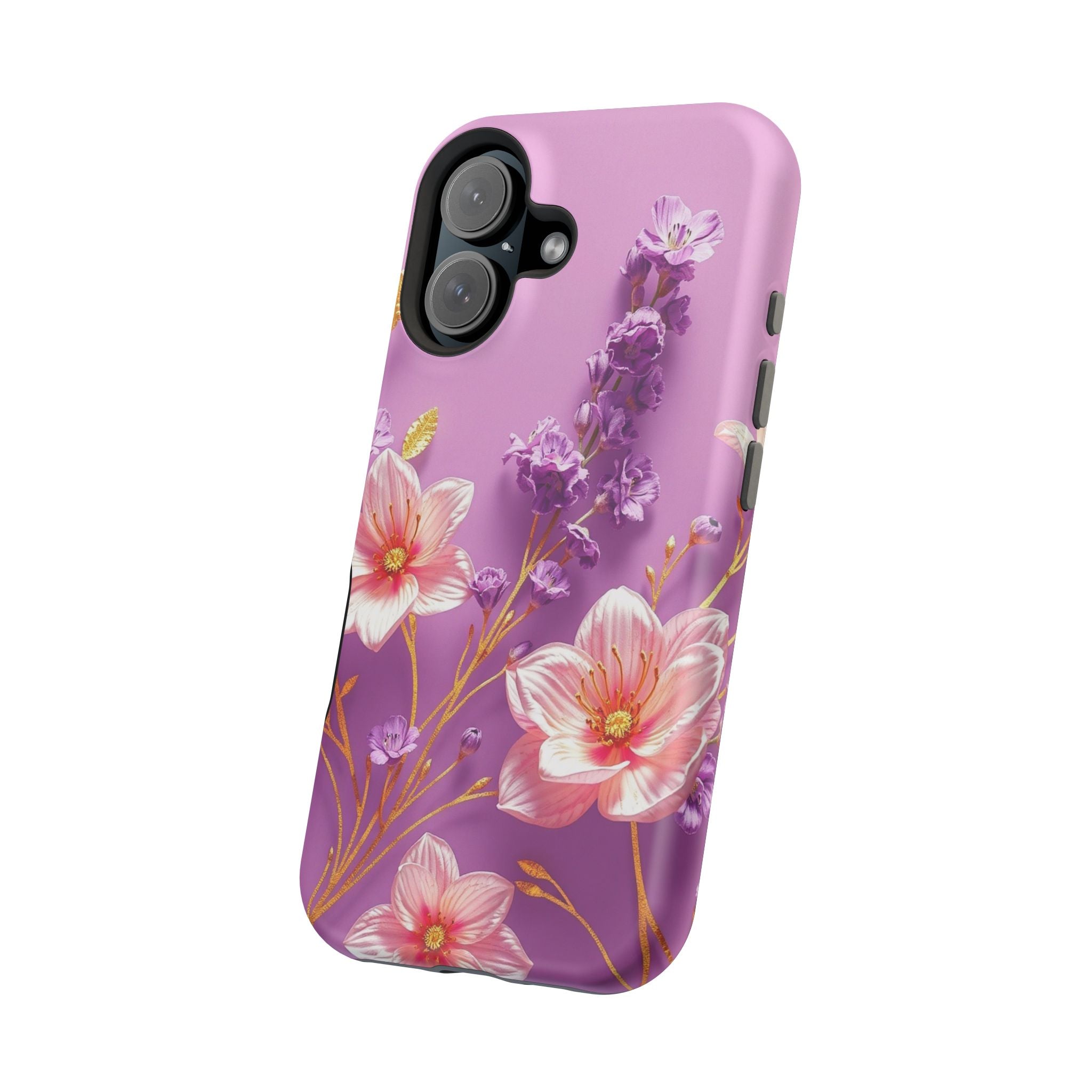 iPhone Radiant Floral Gold Foil Design Slim Everyday Designer Case · iPhone Case