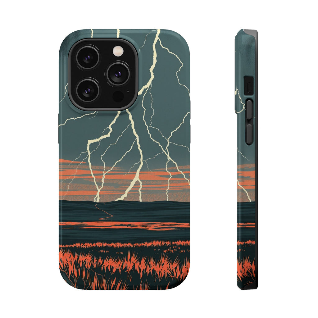 iPhone Prairie Lightning Risograph Print Slim Everyday iPhone Designer · iPhone