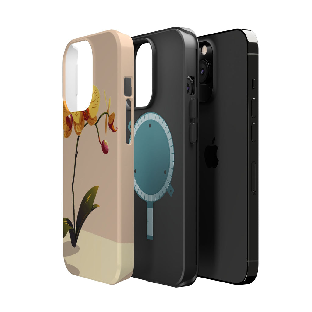 iPhone Orchid Study Pixel Art -Bit Bold Modern Everyday Snap Case · iPhone Case