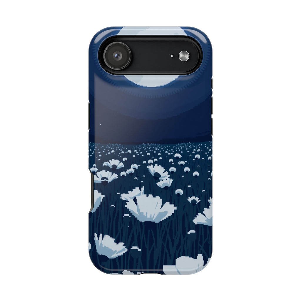 iPhone Poppy Field Pixel Art -Bit Bold Modern Everyday Snap Case · iPhone Case