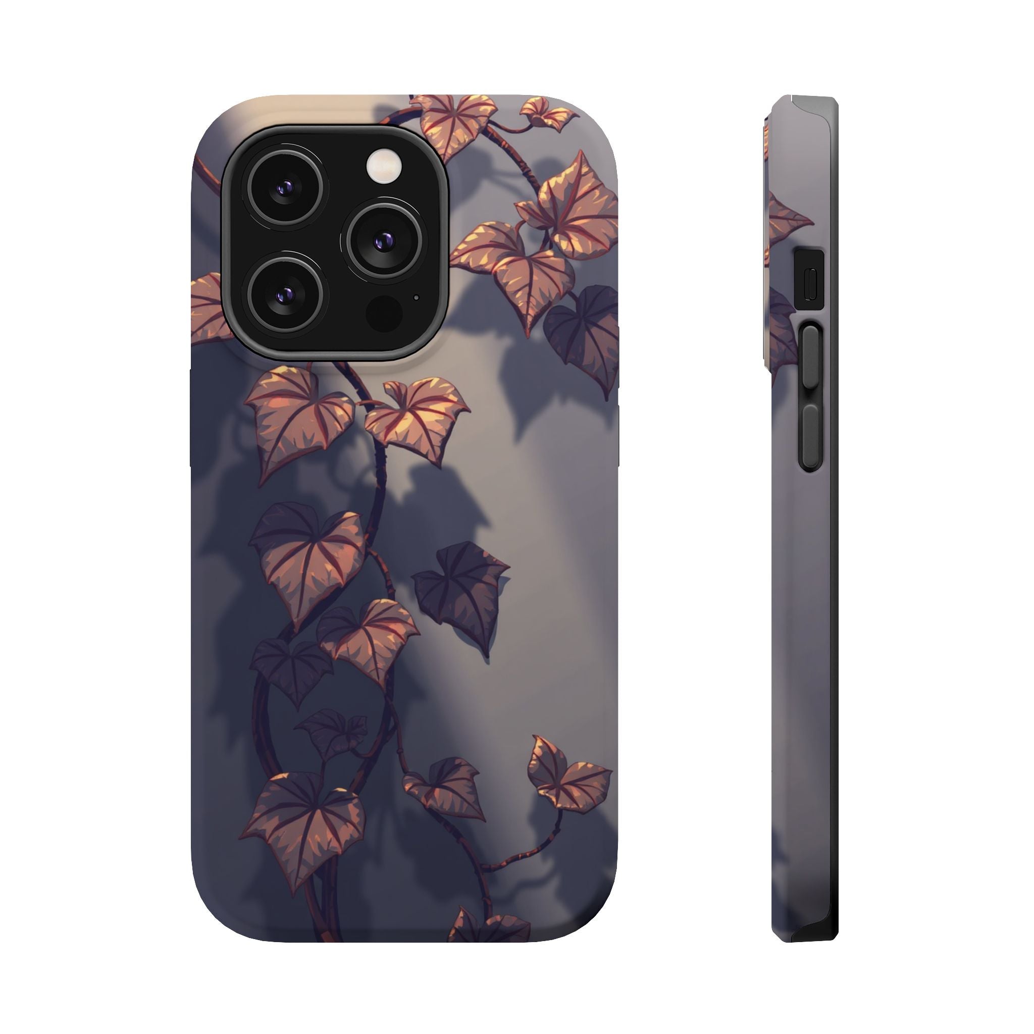iPhone Charcoal And Copper Art Nouveau Vine Soft iPhone 13 Finish · iPhone Case