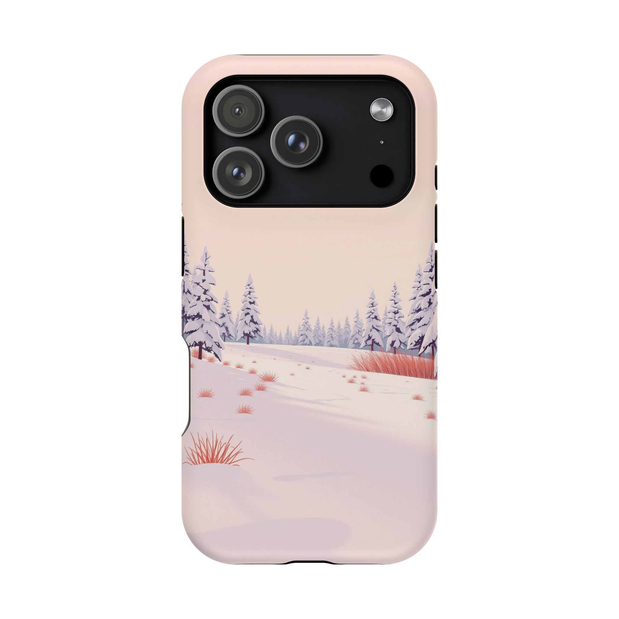 iPhone Snow Field Vintage Retro Poster Slim Everyday Designer Case · iPhone Case