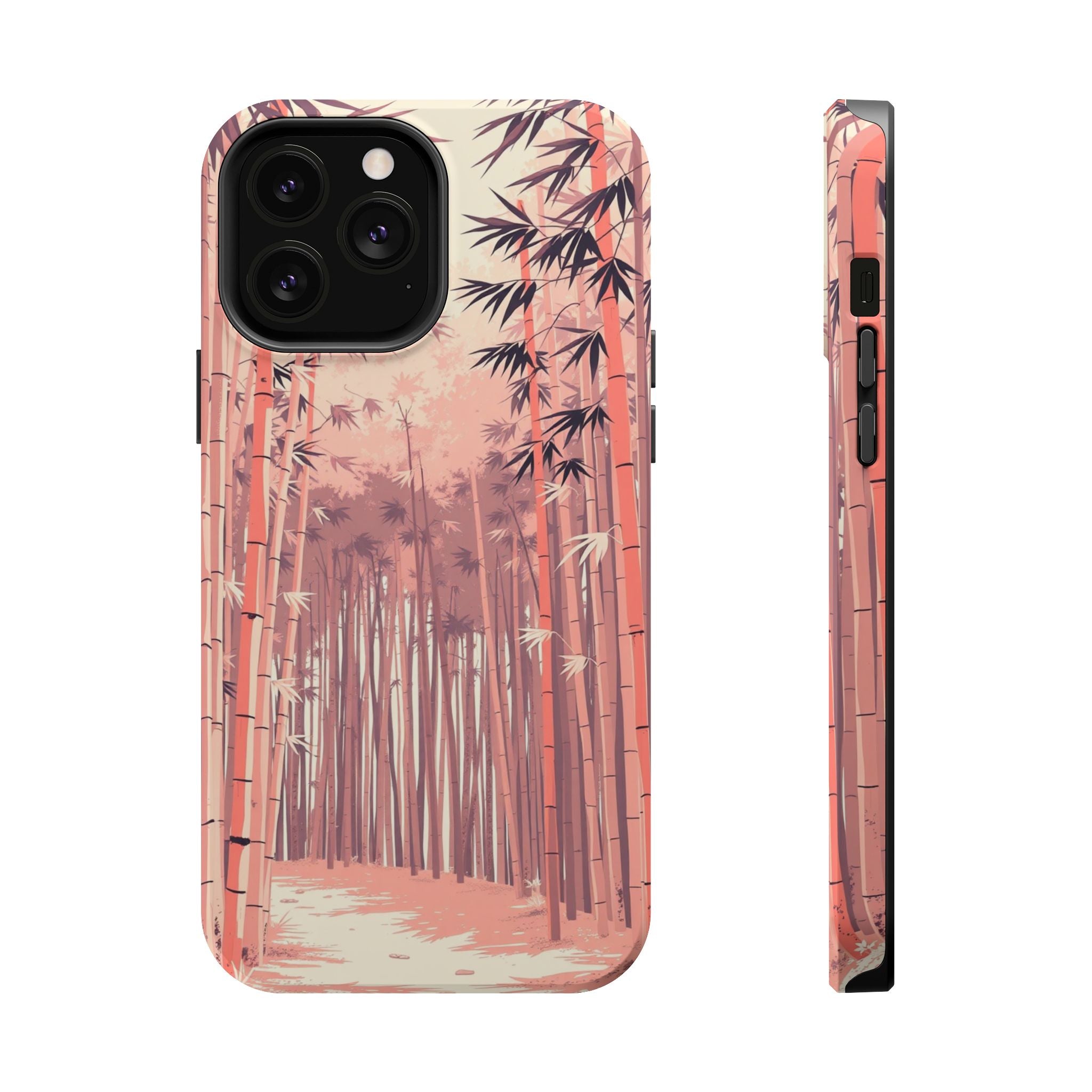iPhone Rose Pink And Cream Bamboo Grove Slim Everyday iPhone 19 · iPhone Case
