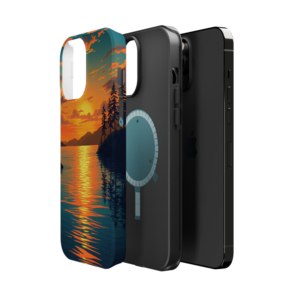 iPhone Earthy Lake at Twilight Design Slim Everyday iPhone 14 Designer · iPhone