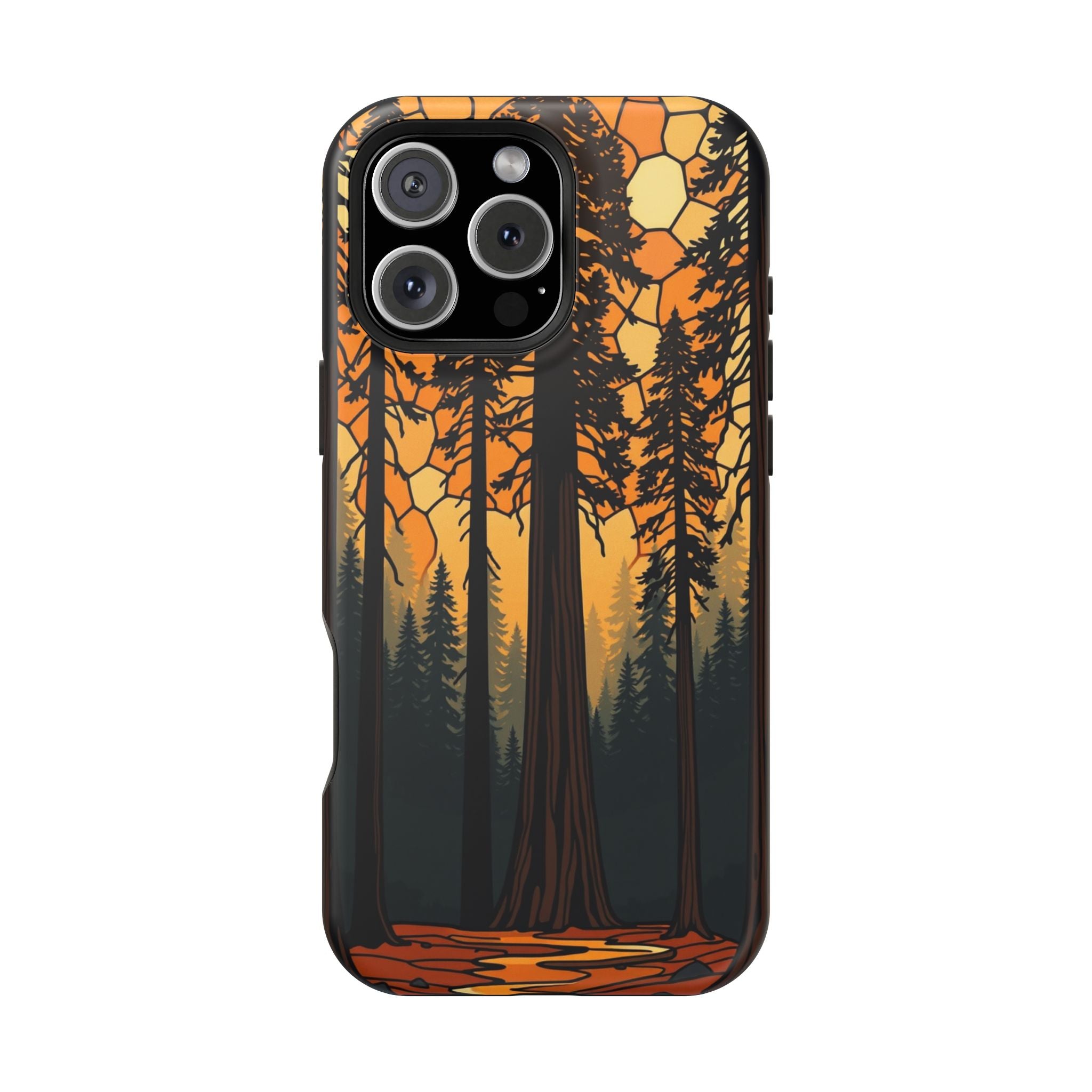 iPhone Burnt Orange And Sand Redwood Forest Soft iPhone 11 Finish · iPhone Case