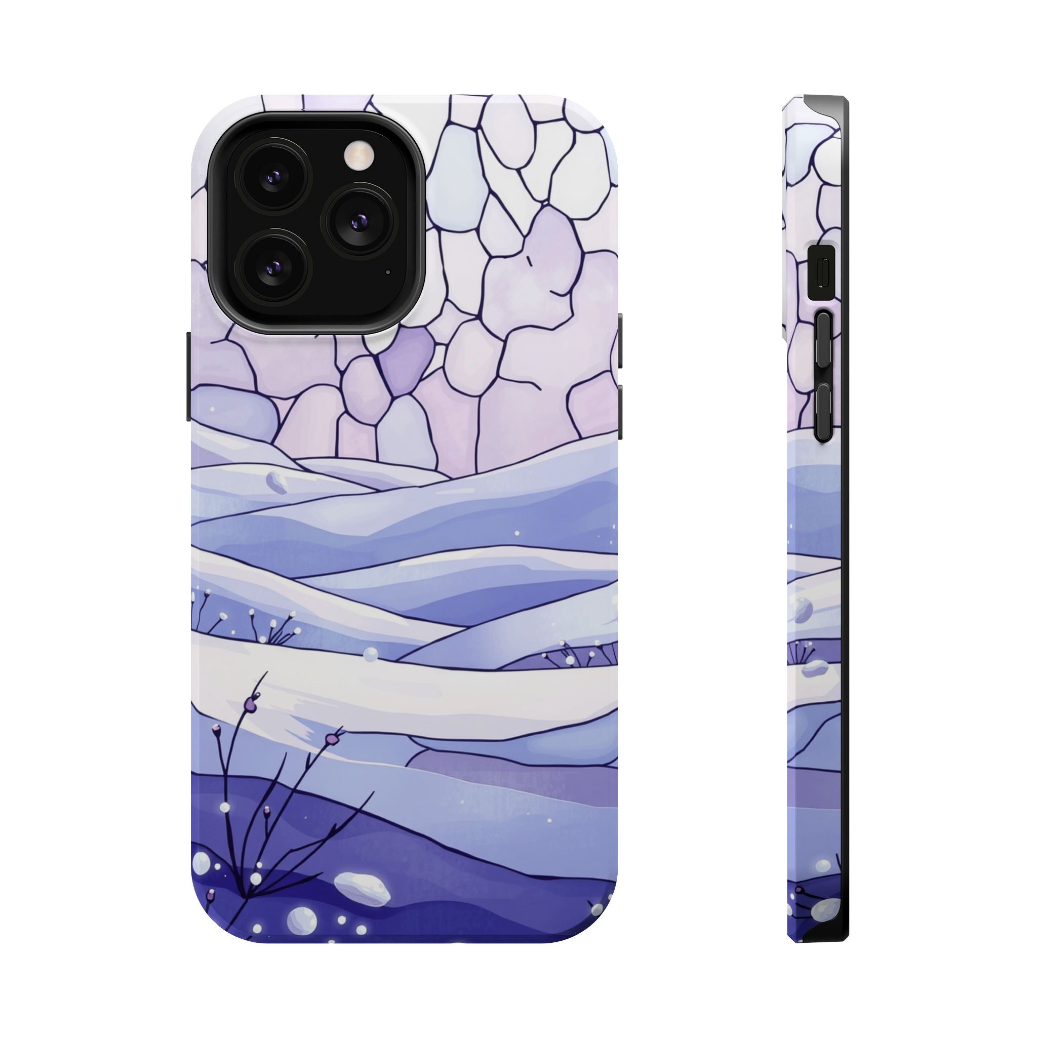 iPhone Snow Field Electric Art 11 Bold Modern Everyday Snap Case · iPhone Case