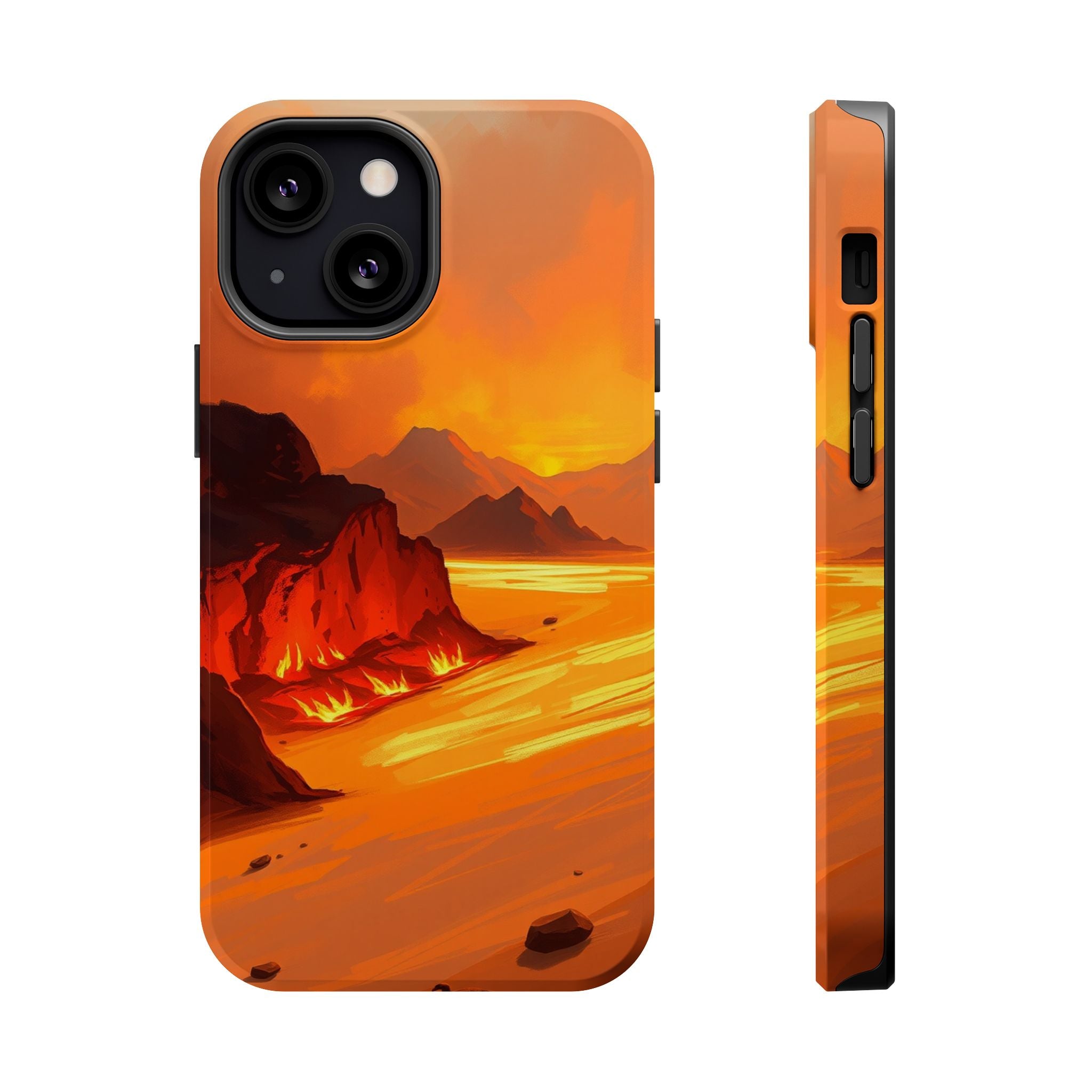 iPhone Burnt Orange And Sand Wildfire Glow Slim iPhone Everyday · iPhone Case