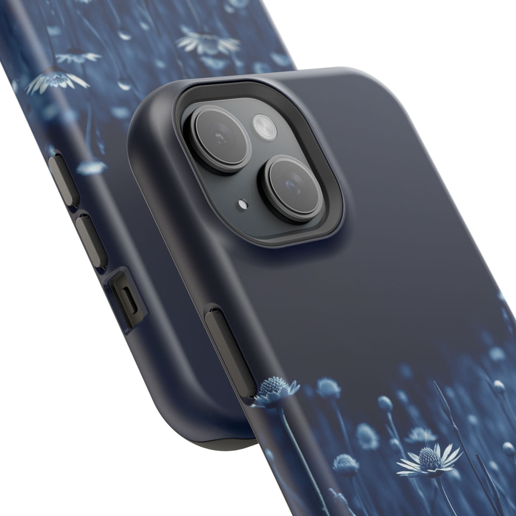 iPhone Midnight Blue And Silver Wildflower Field Clean iPhone Minimal · iPhone C