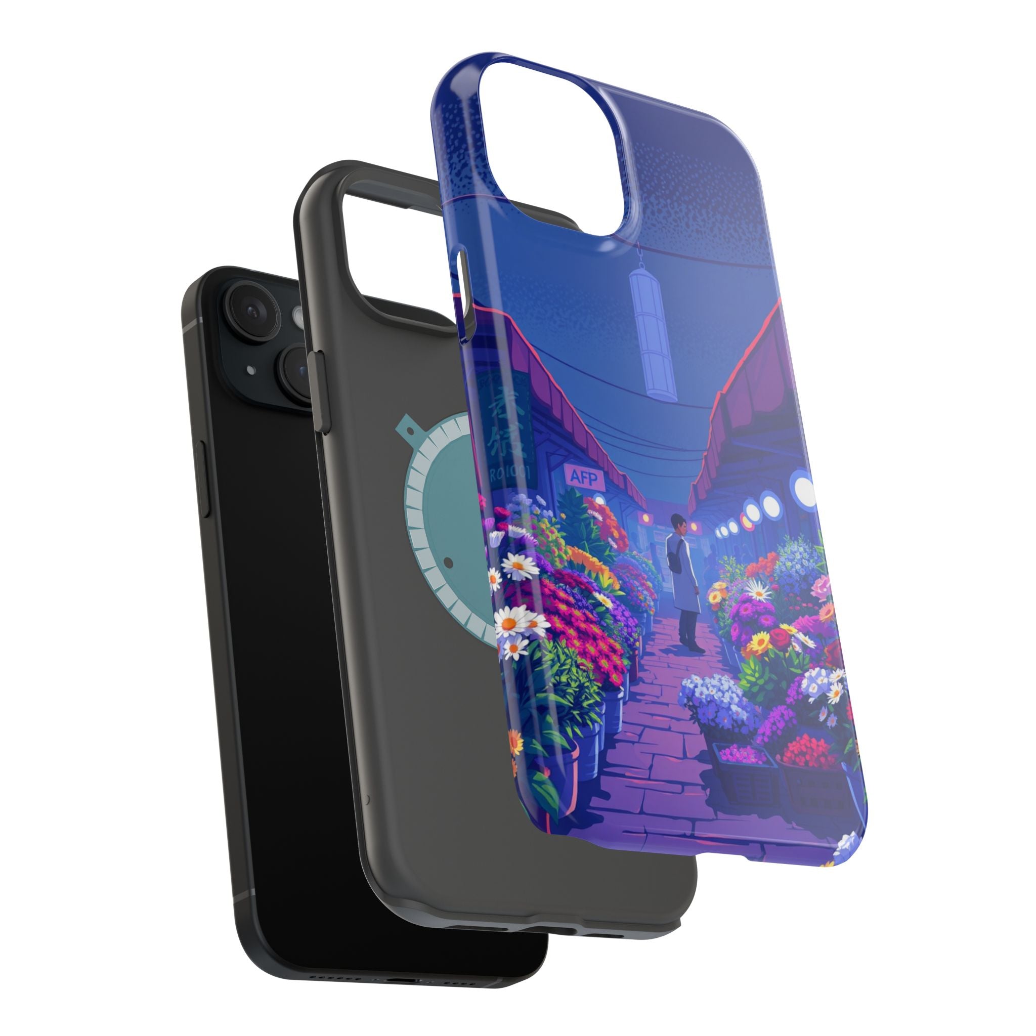 iPhone Flower Market Electric Art Bold Modern Everyday Snap Case · iPhone Case