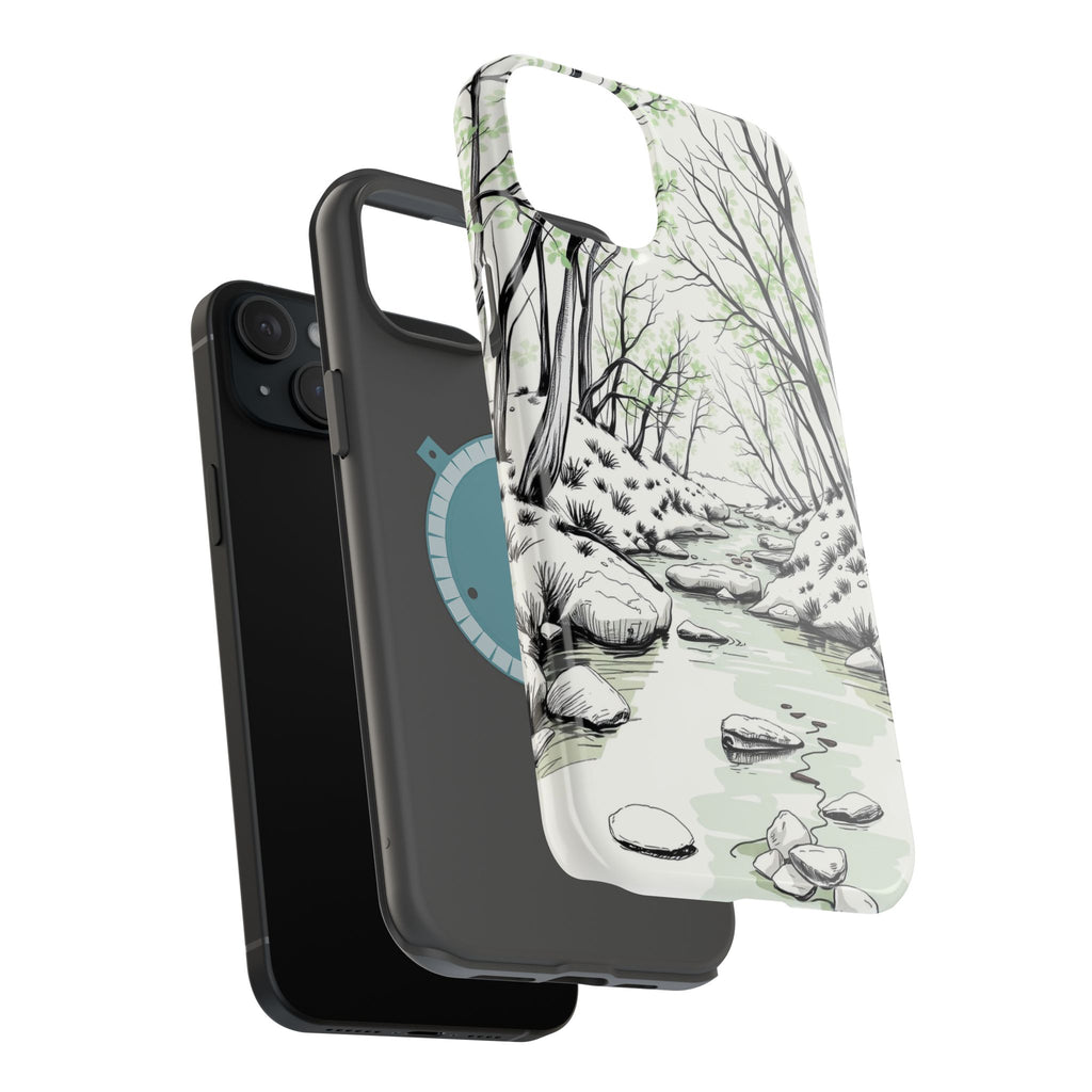 iPhone Sage And Ivory Spring Creek Bold Modern Everyday Snap Case · iPhone Case