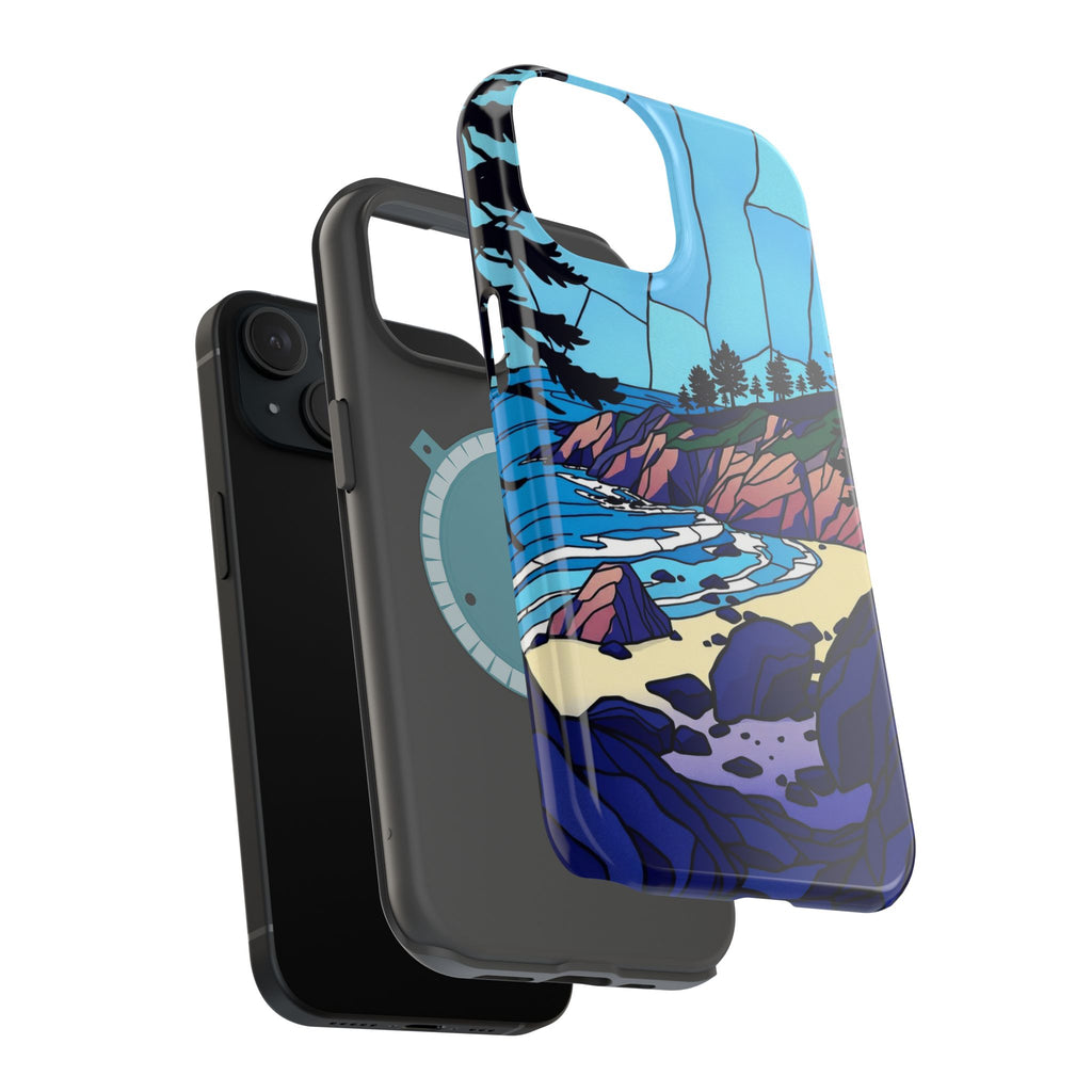 iPhone Indigo And Violet Pebble Beach Slim Everyday iPhone 11 Designer · iPhone