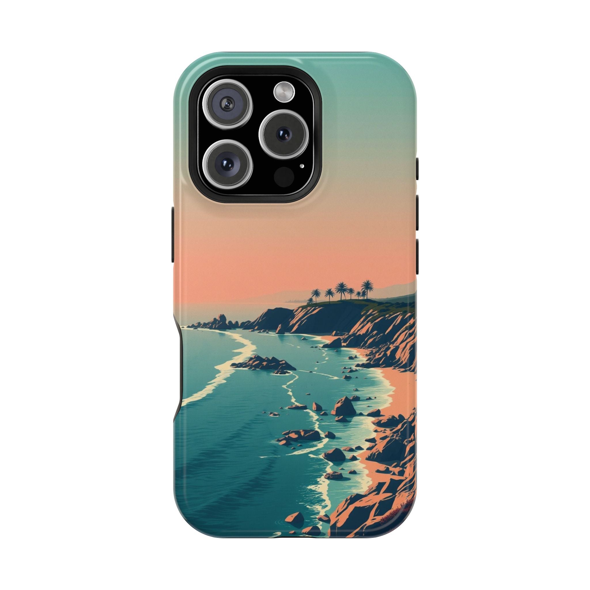 iPhone Radiant Pebble Beach Design Bold Modern Everyday Snap Case · iPhone Case