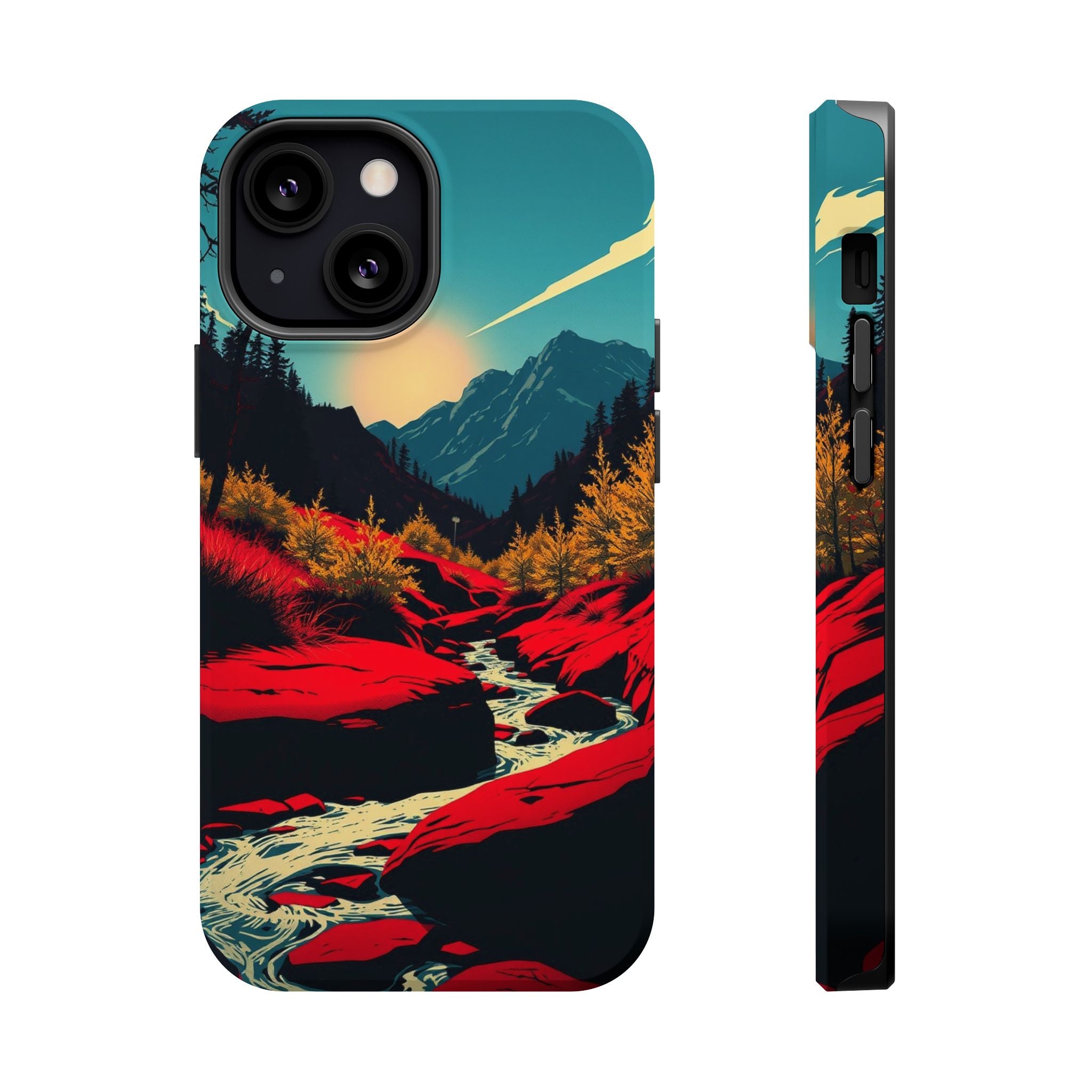 iPhone Earthy Spring Creek Design Bold Modern Everyday Snap Case · iPhone Case