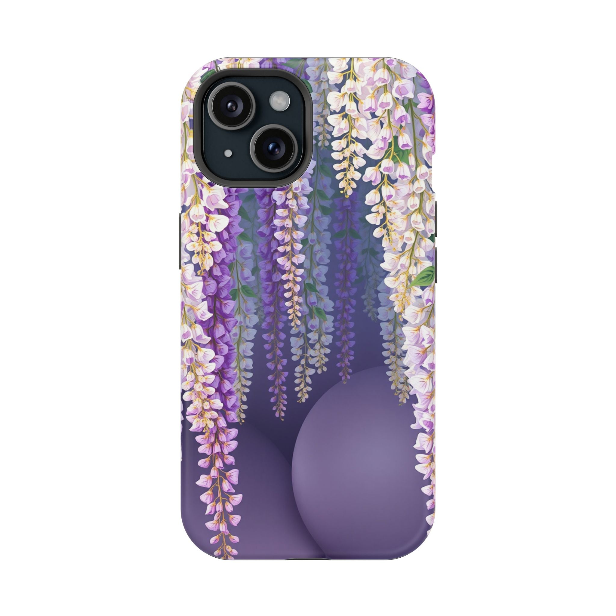 iPhone Mint And Blush Wisteria Cascade Slim Everyday Designer Case · iPhone Case