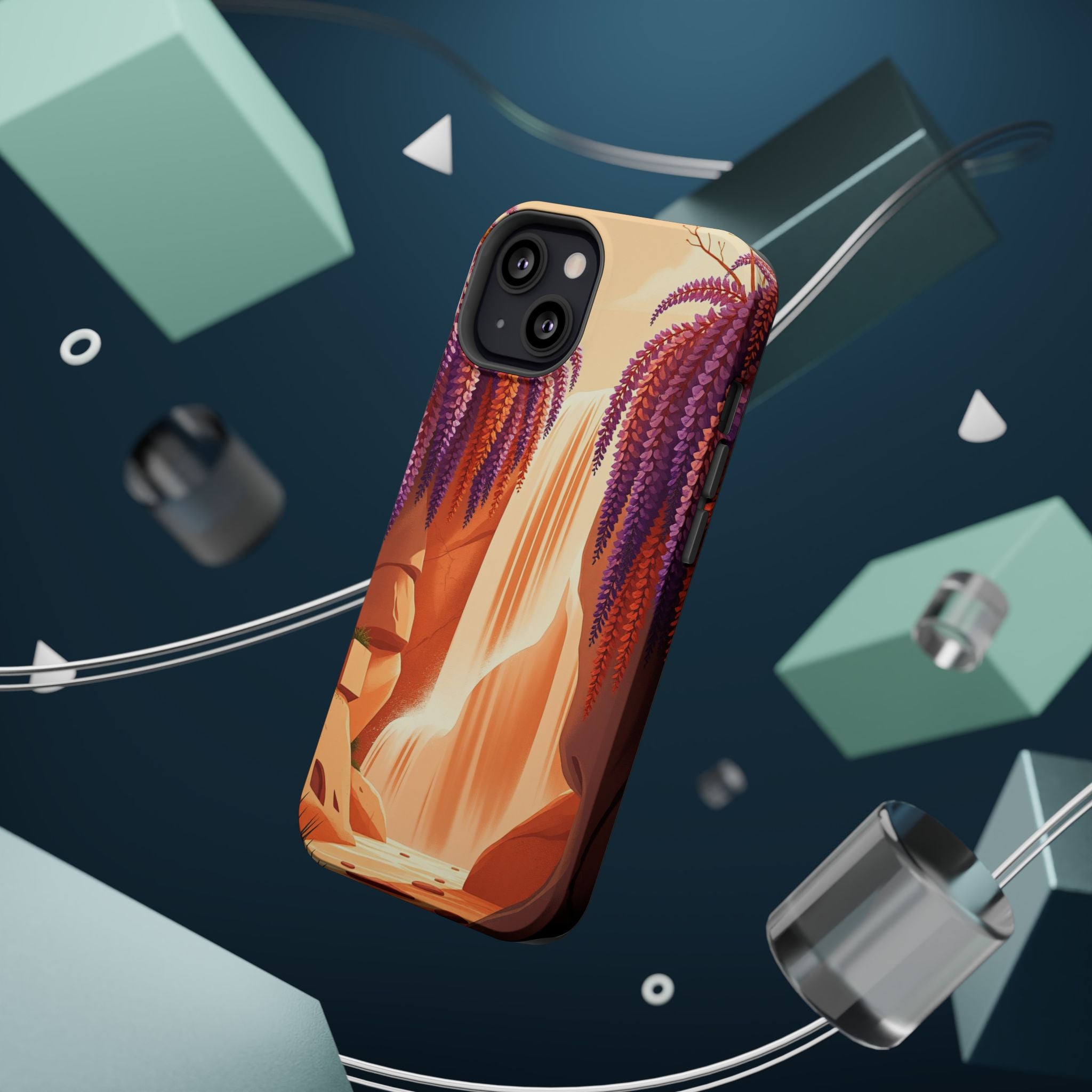 iPhone Wisteria Cascade Grunge Distressed Slim iPhone Everyday Designer · iPhone